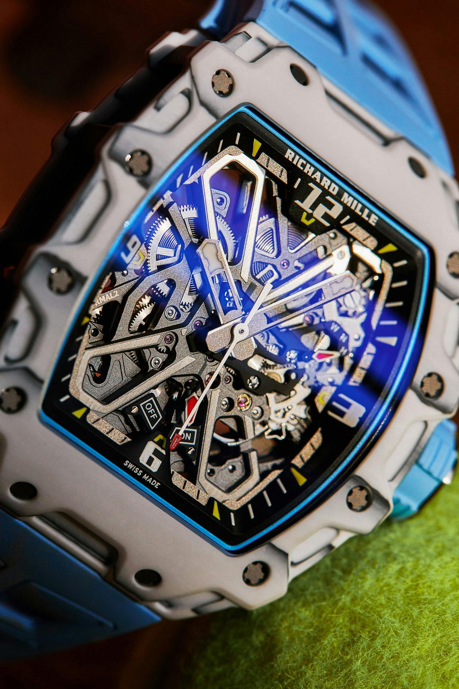 Richard Mille RM 35-05 dial closeup