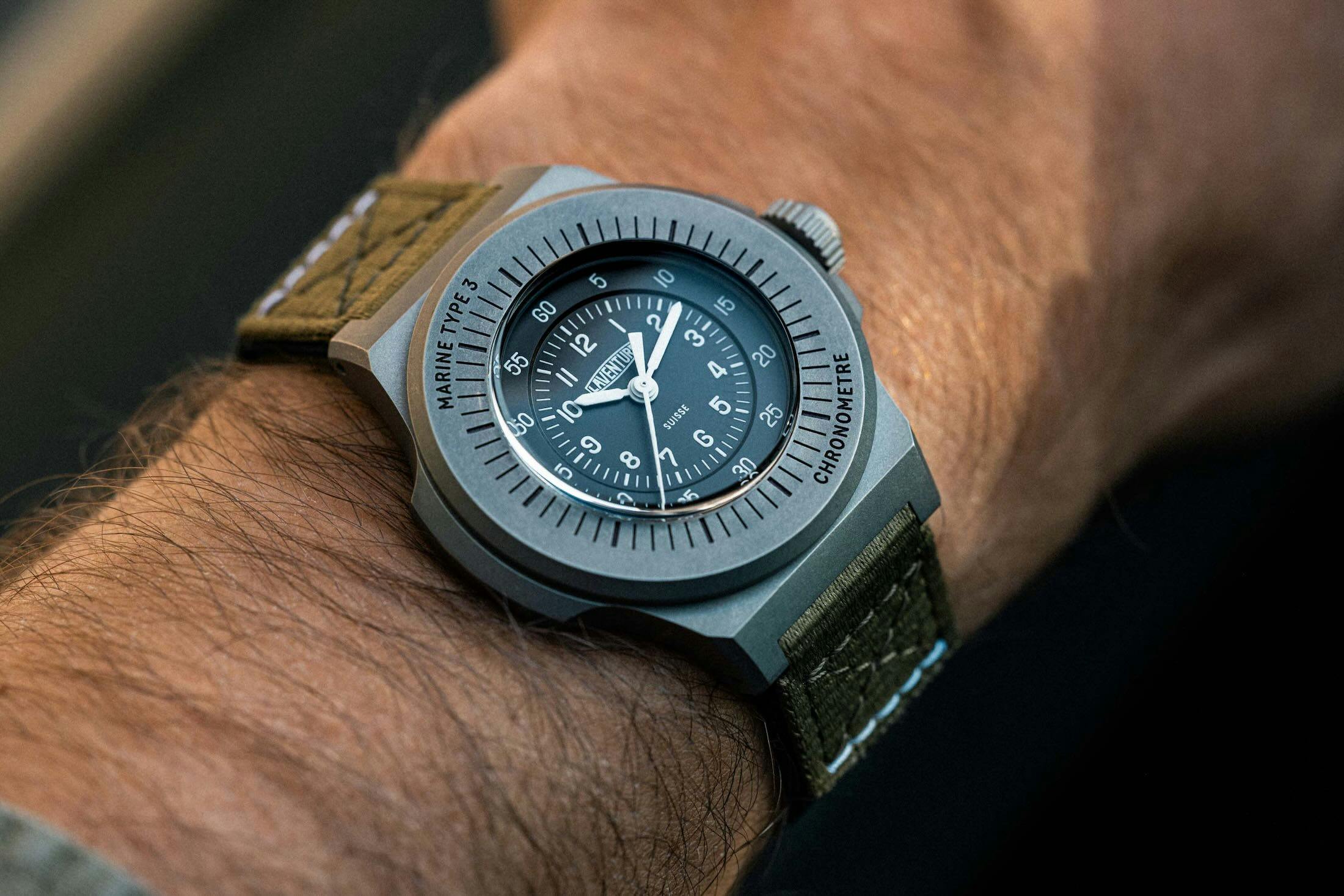Laventure Marine Type 3 Black Wrist Shot