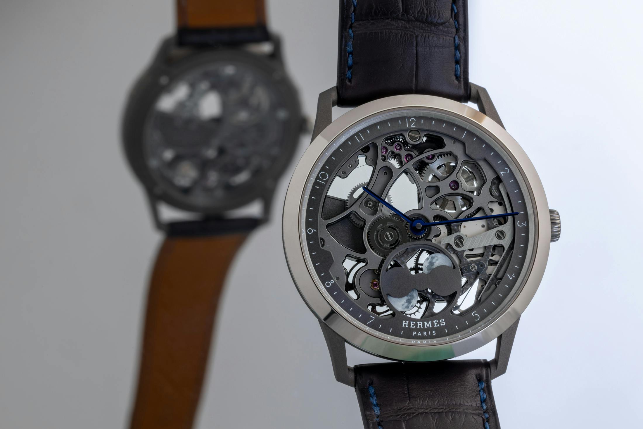 hermes skeleton watch