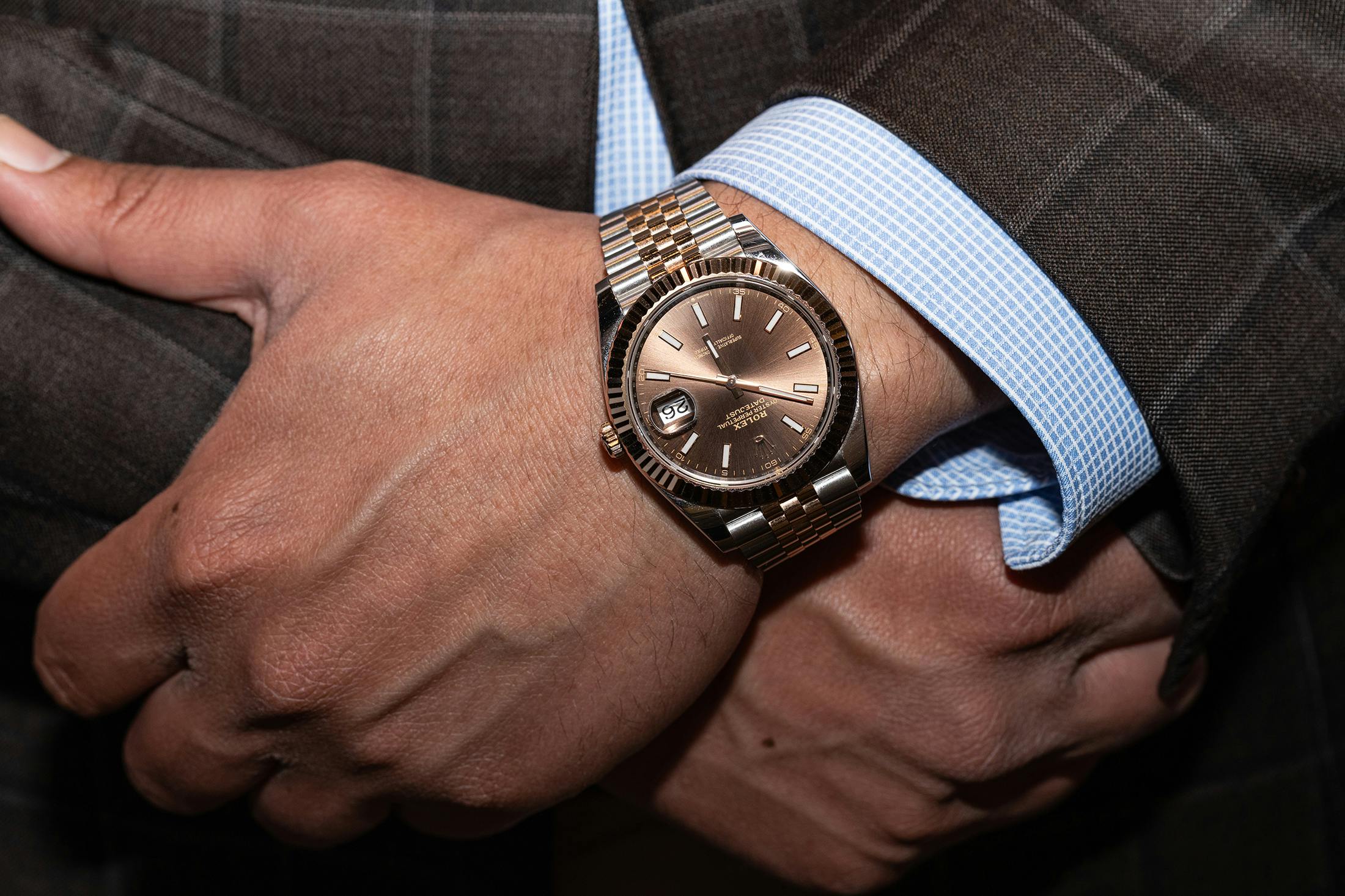 Rolex Datejust 36 Everose Rolesor Chocolate Oyster