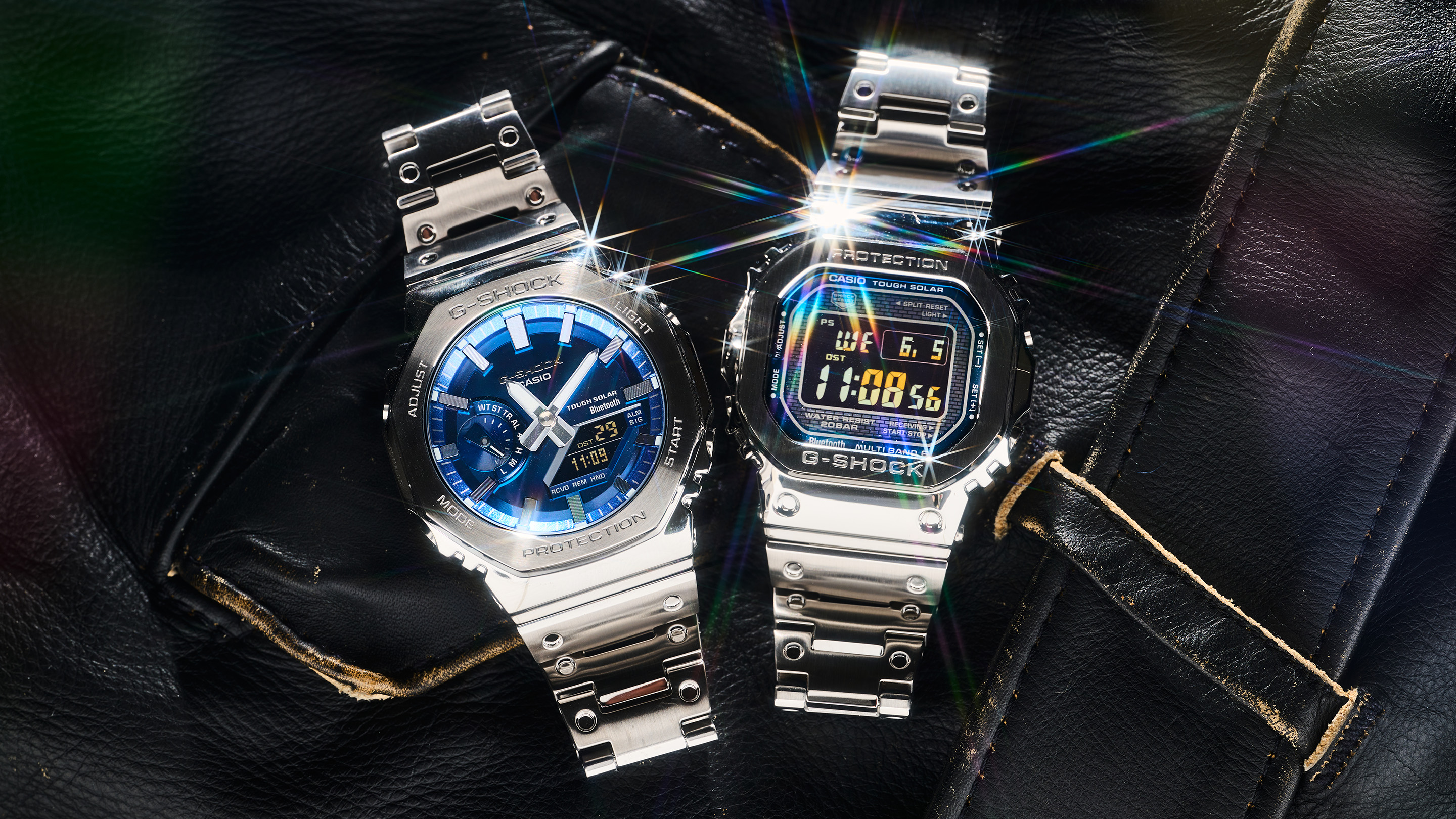 Full Metal G SHOCK GMB2100AD 2A and GMWB5000D 2 Review