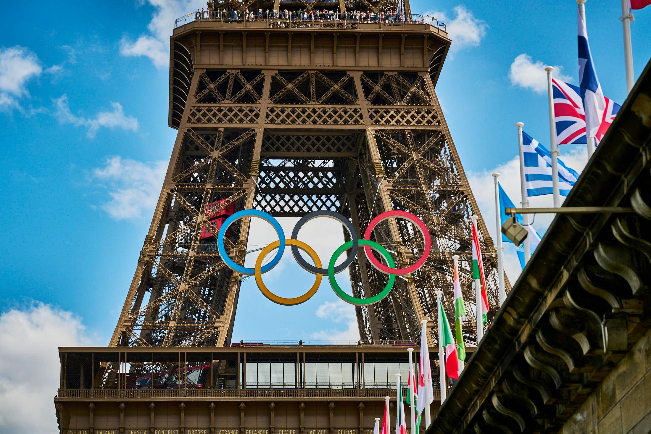 Olympics on the Eiffel Tower
