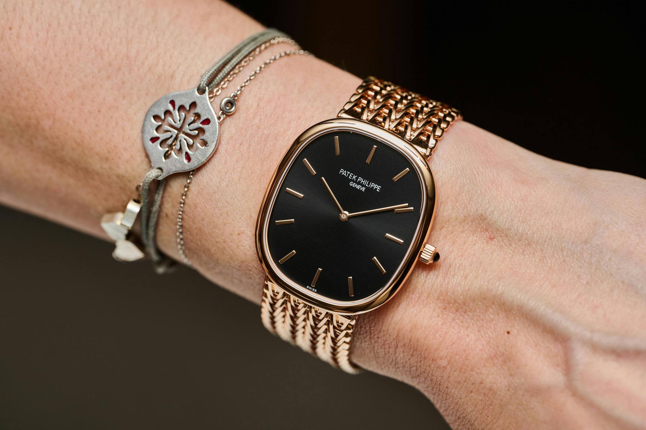 Patek Golden Ellipse on bracelet 