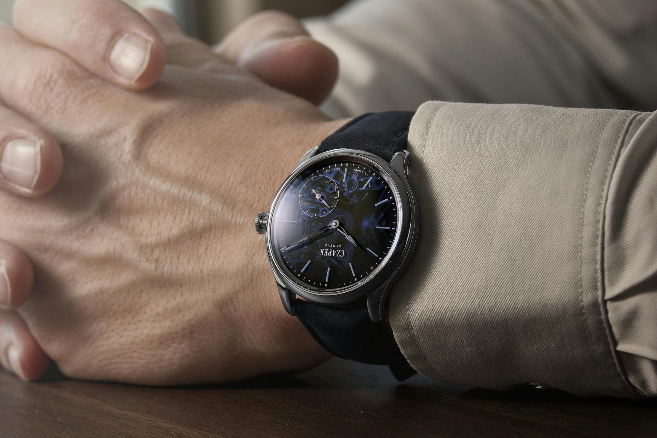 Czapek Promenade Transparencies "Aqua Blue"