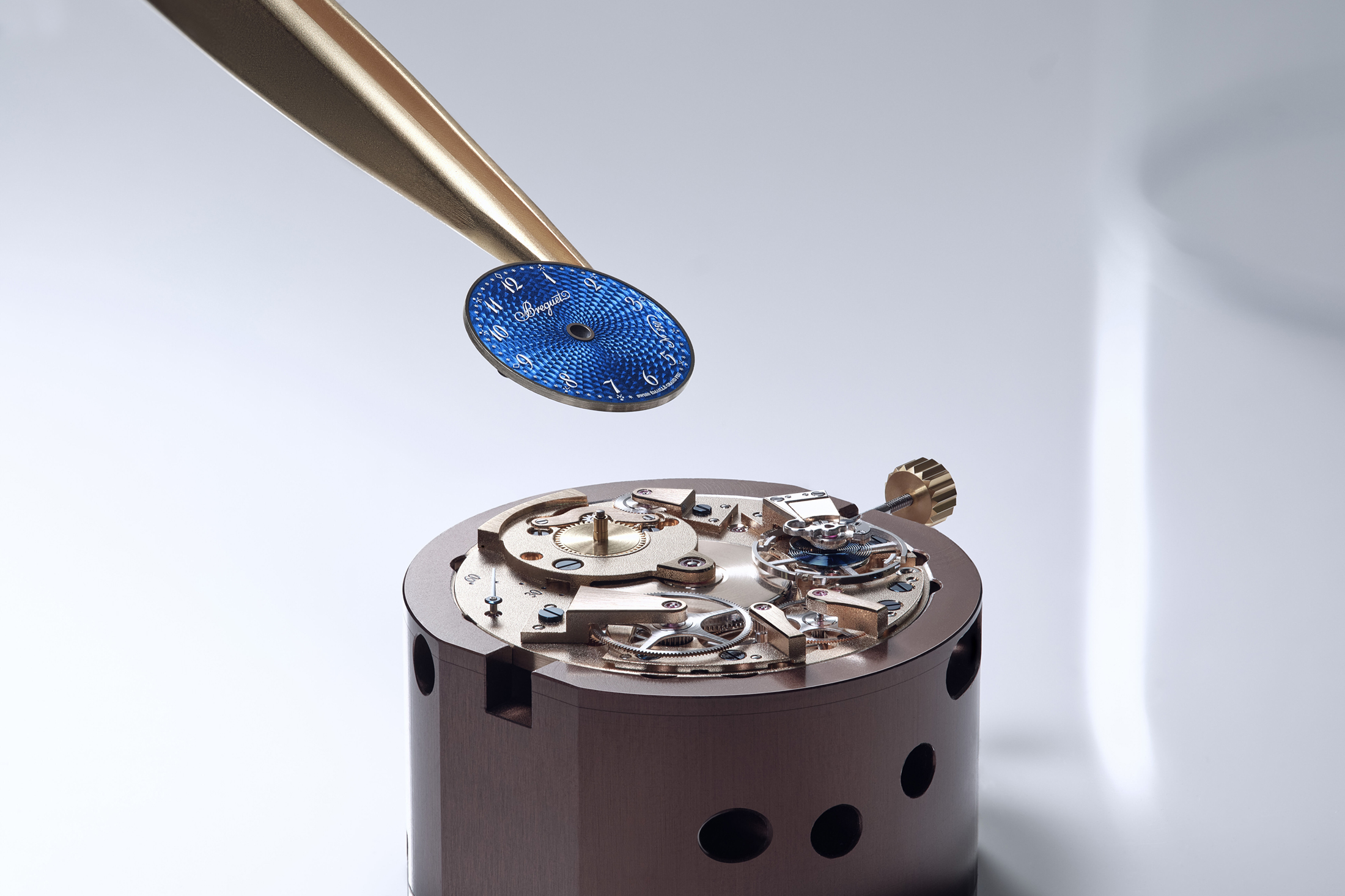Breguet guilloché and enameling.