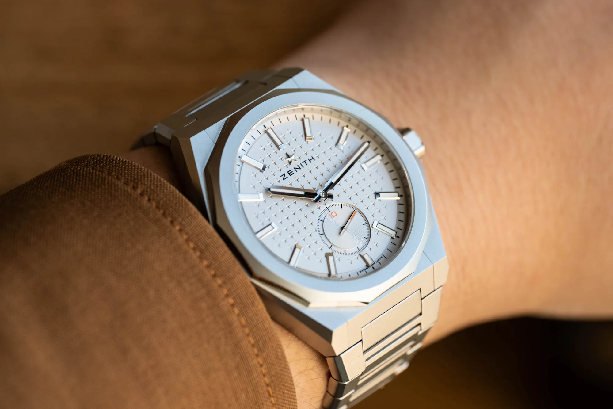 wristshot of defy c.x