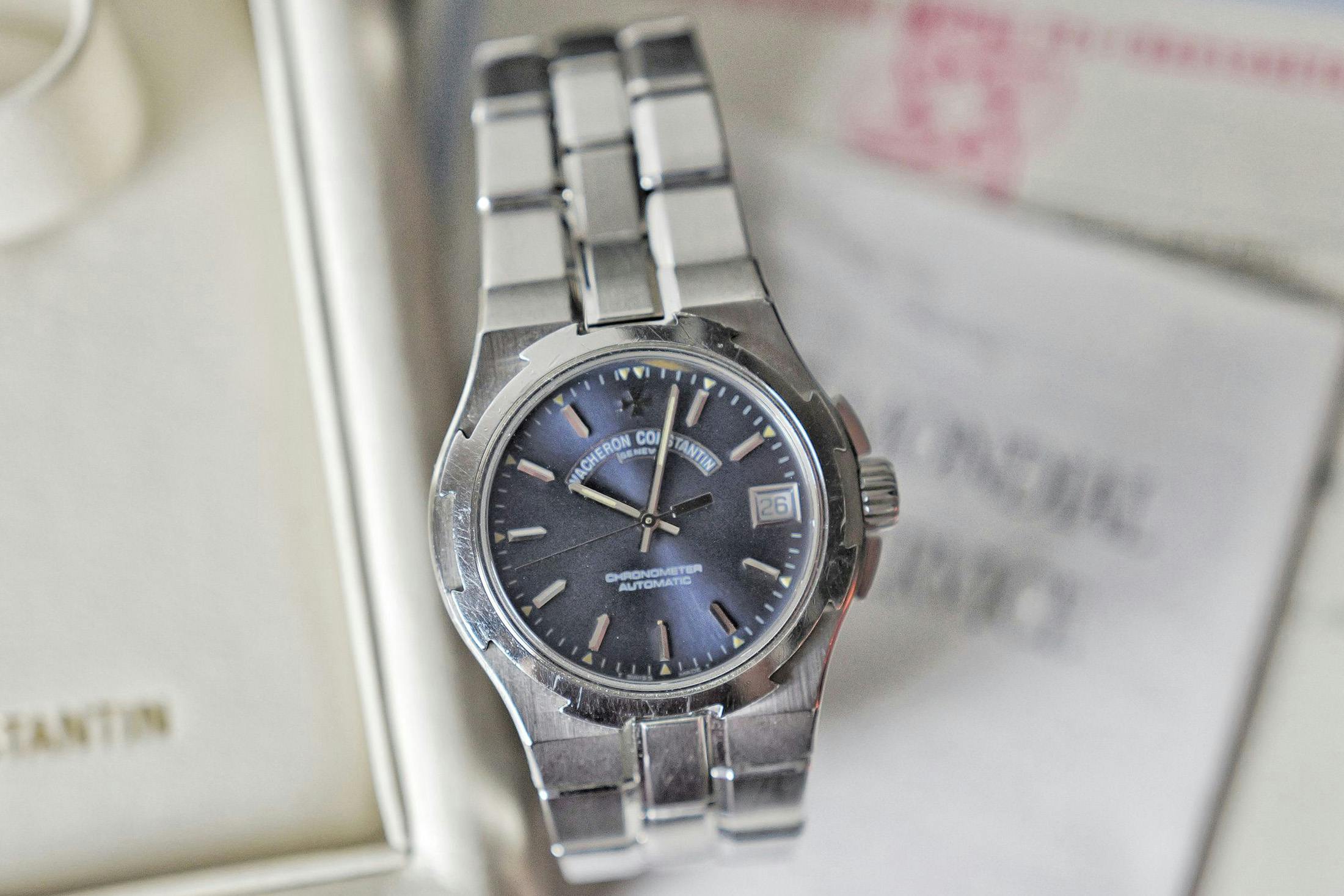 An Omega Suverän, A Universal Geneve Cabriolet, A Vacheron Constantin Overseas, And A Vintage Zenith Chronograph