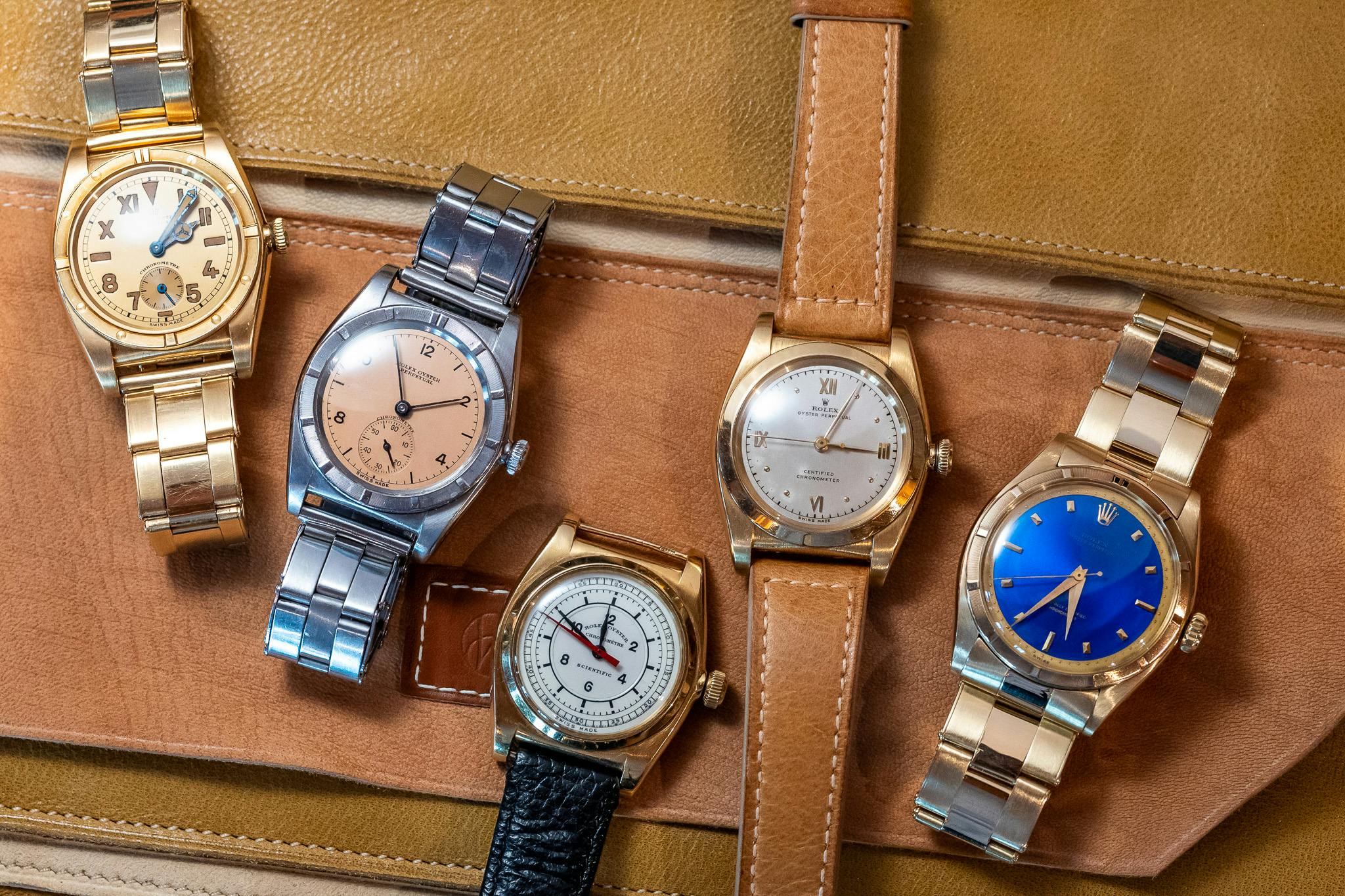 vintage rolex bubbleback collection
