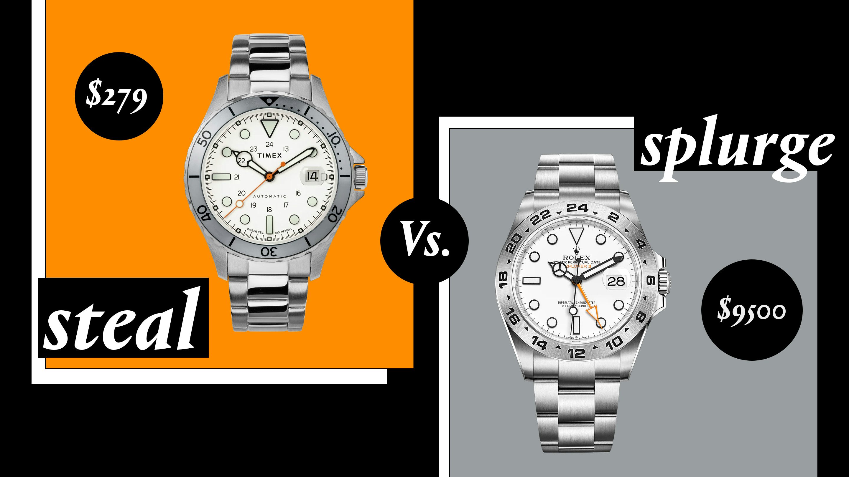 High-Climbing White-Dial Sport Watches From Rolex And Timex