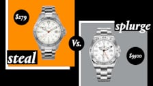 an image of the Timex Navi XL and the Rolex Explorer II