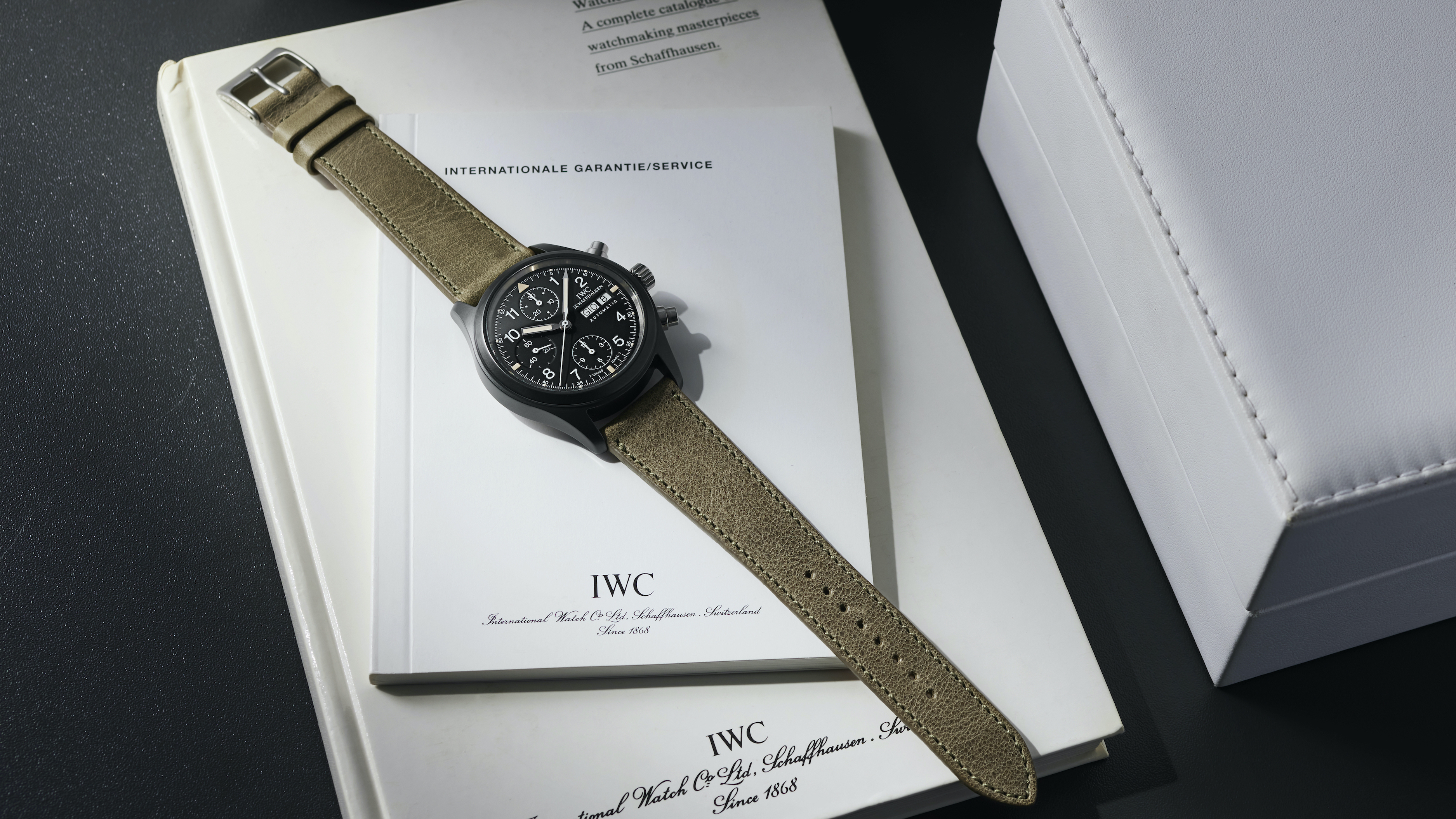 Vintage Watches A 1990s IWC Fliegerchronograph In Black 