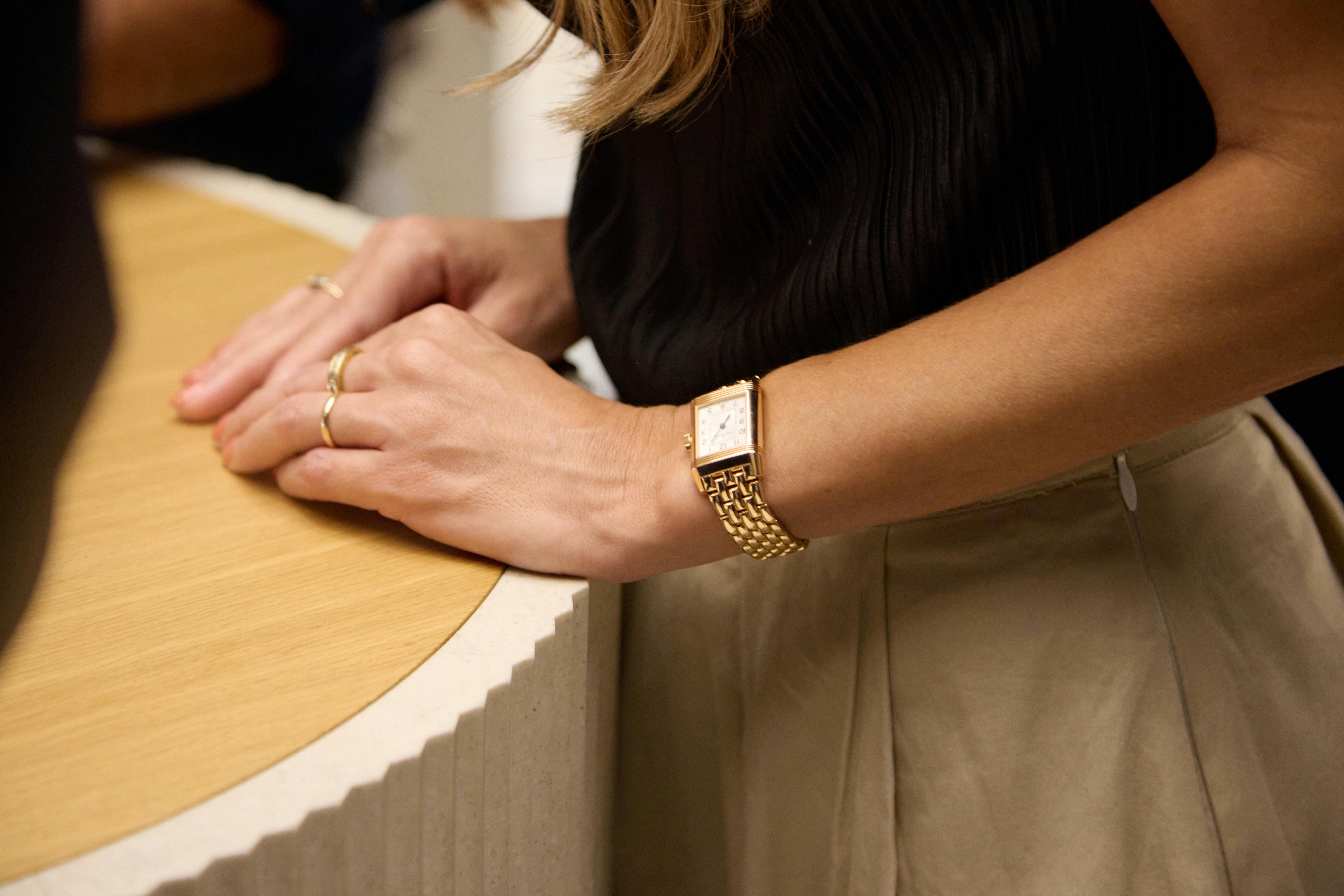 Watch on wrist