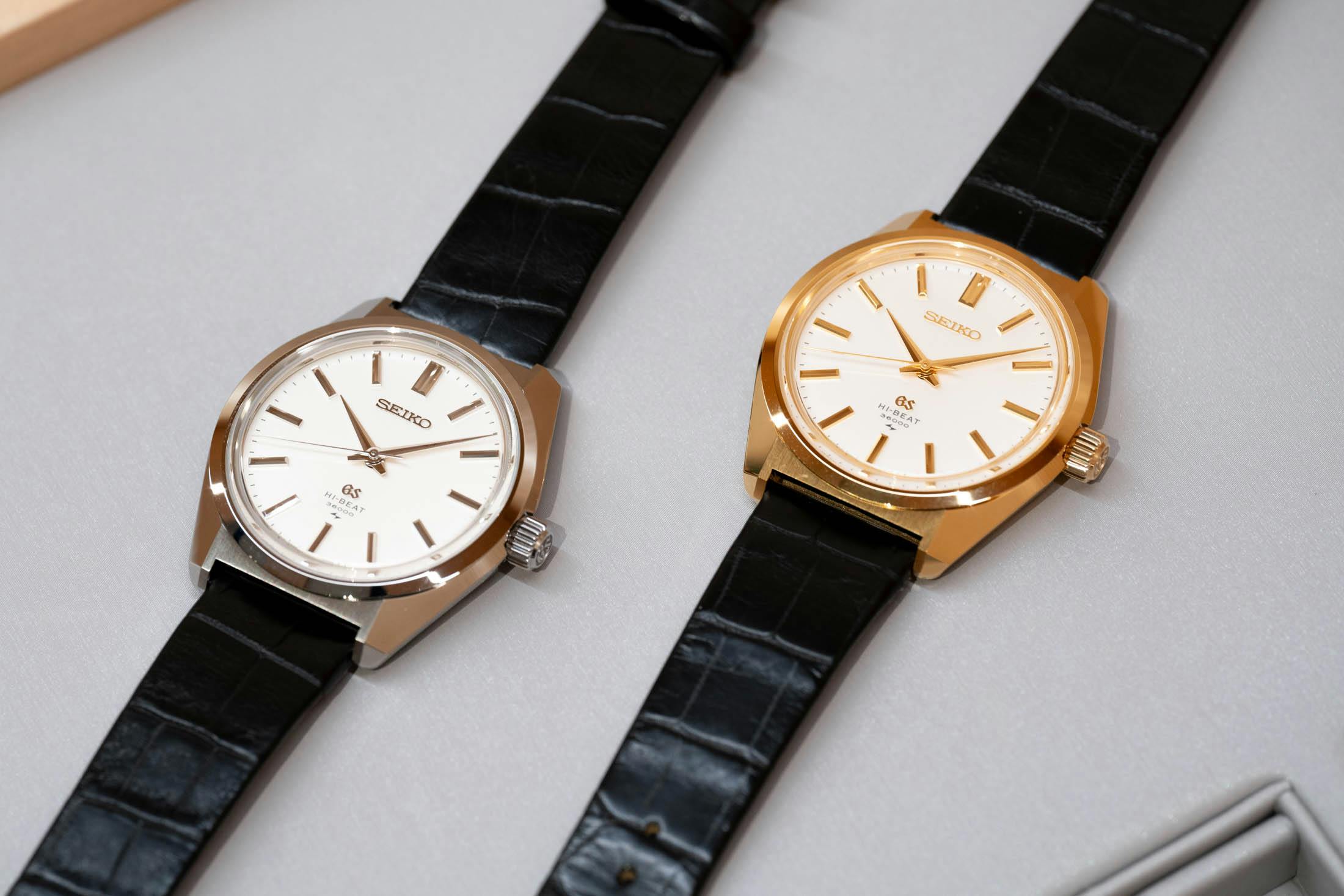 steel and gold watches together