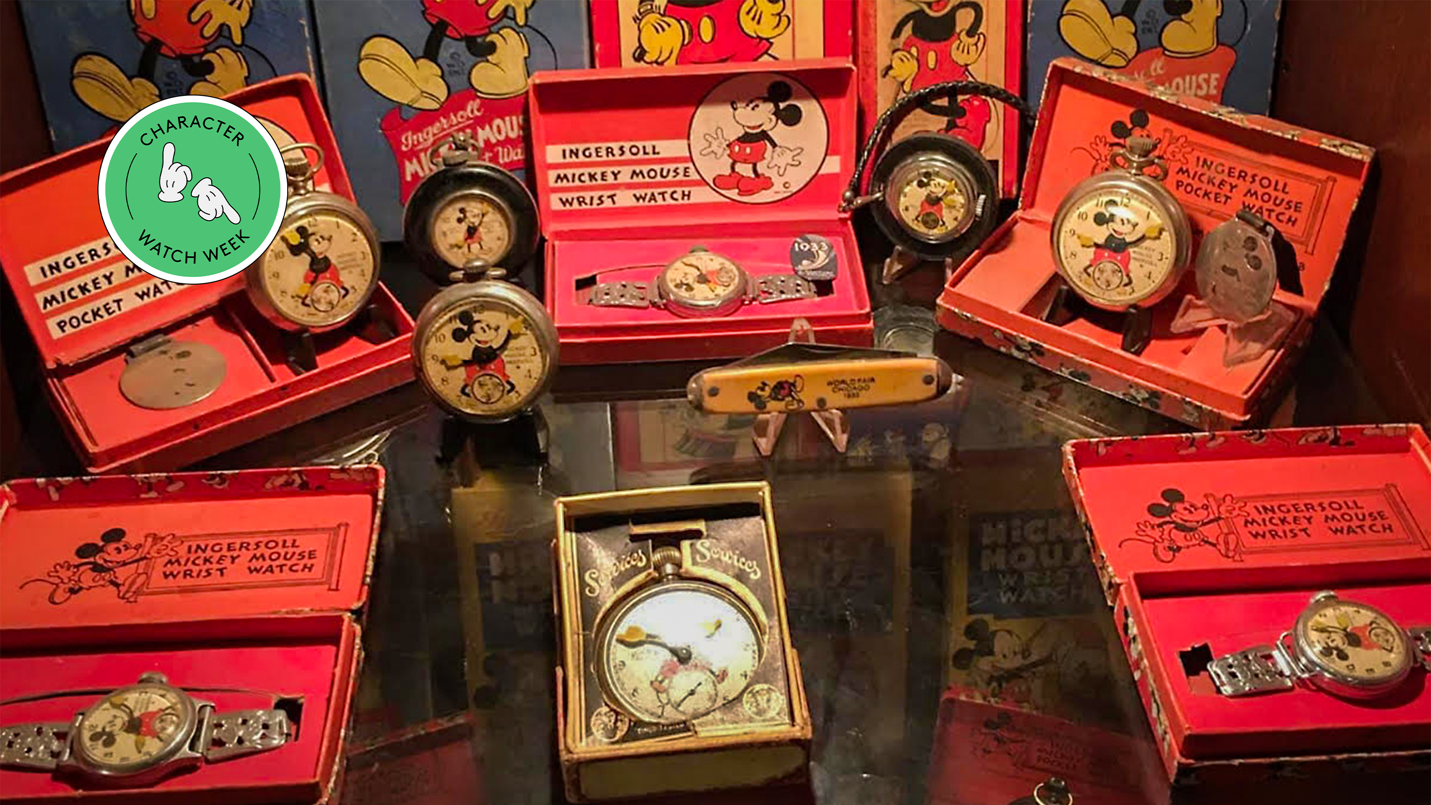 Mickey mouse cheap pocket watch collection