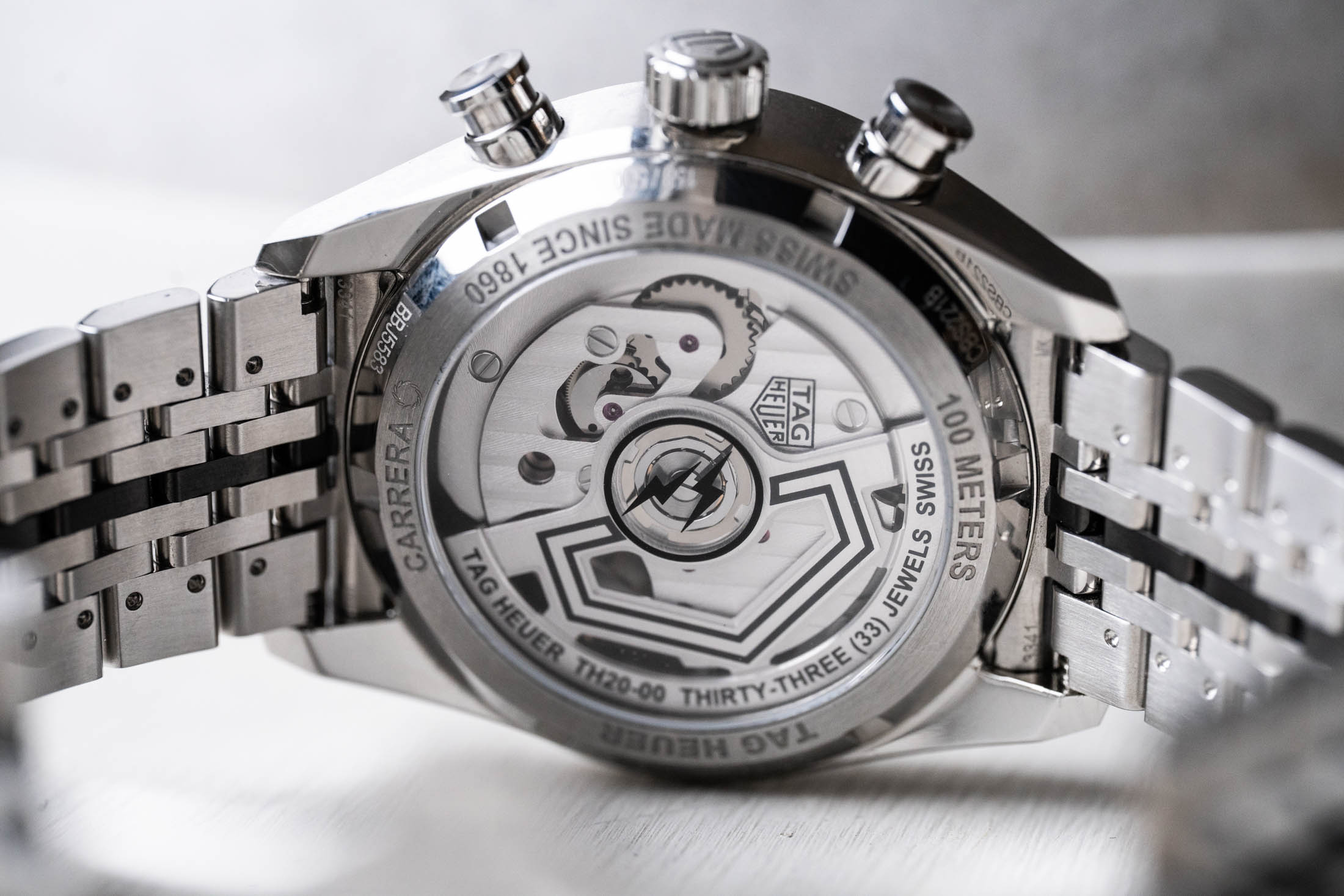 TAG Fragment Carrera Glassbox Caseback Shot