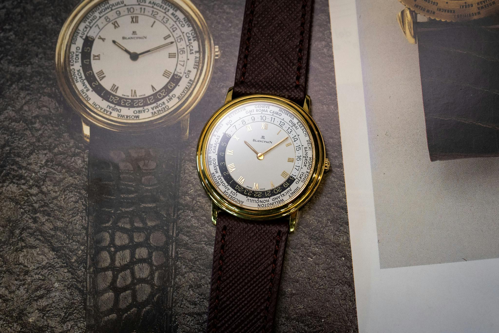 1990s blancpain world timer 