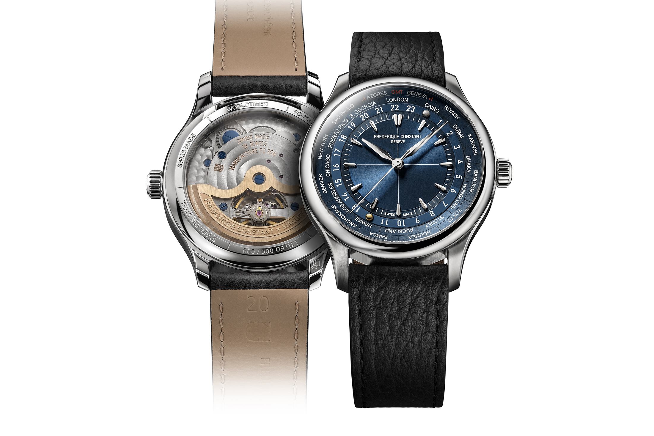 Frederique Constant x Watch Angels Worldtimer Manufacture Limited Edition