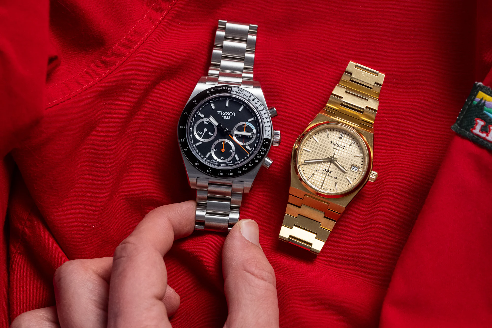 tissot pr 516 mechanical chronograph wrist shot