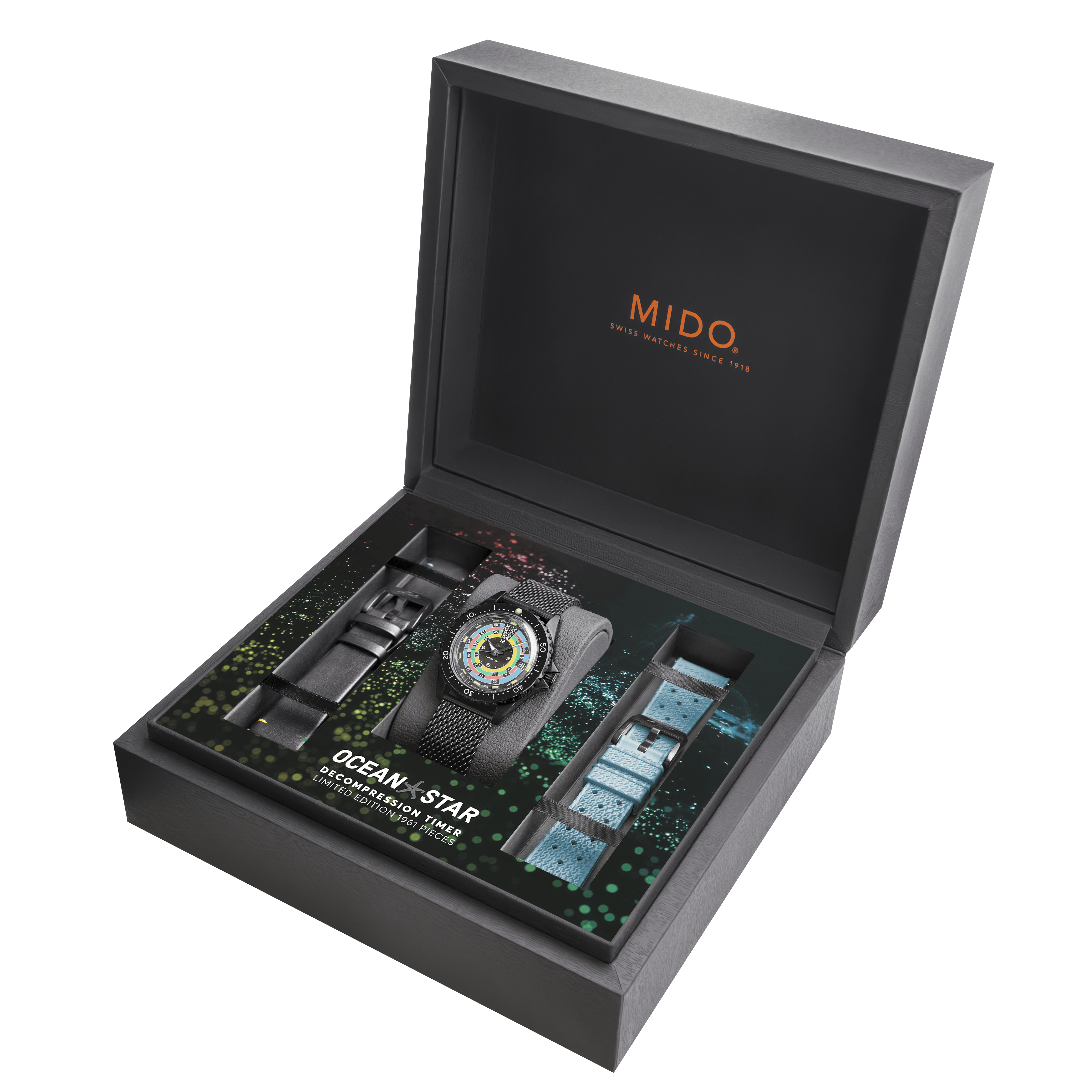 The watch in its special box.