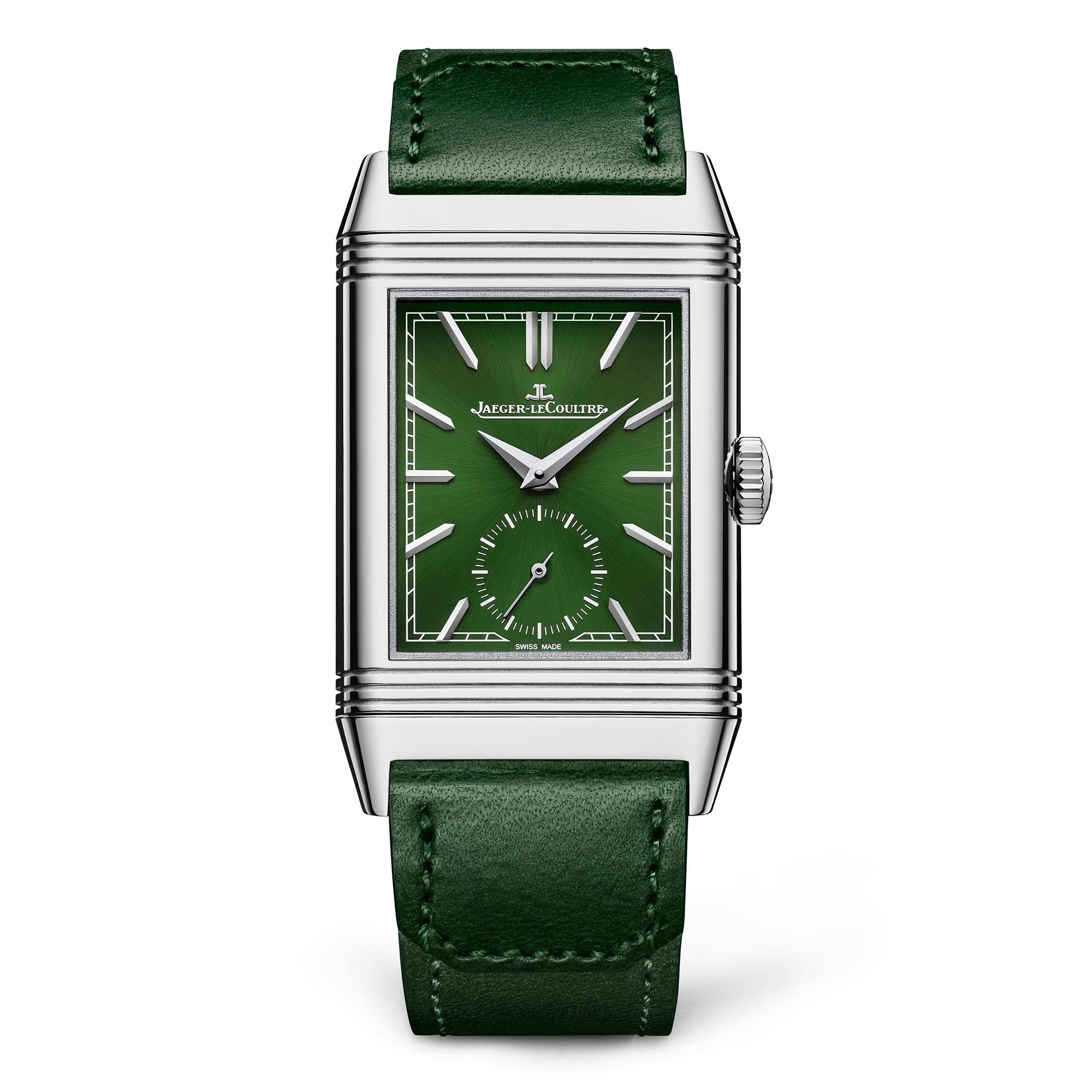 Introducing The Jaeger Lecoultre Reverso Tribute Small Seconds In Green Blak De Watches
