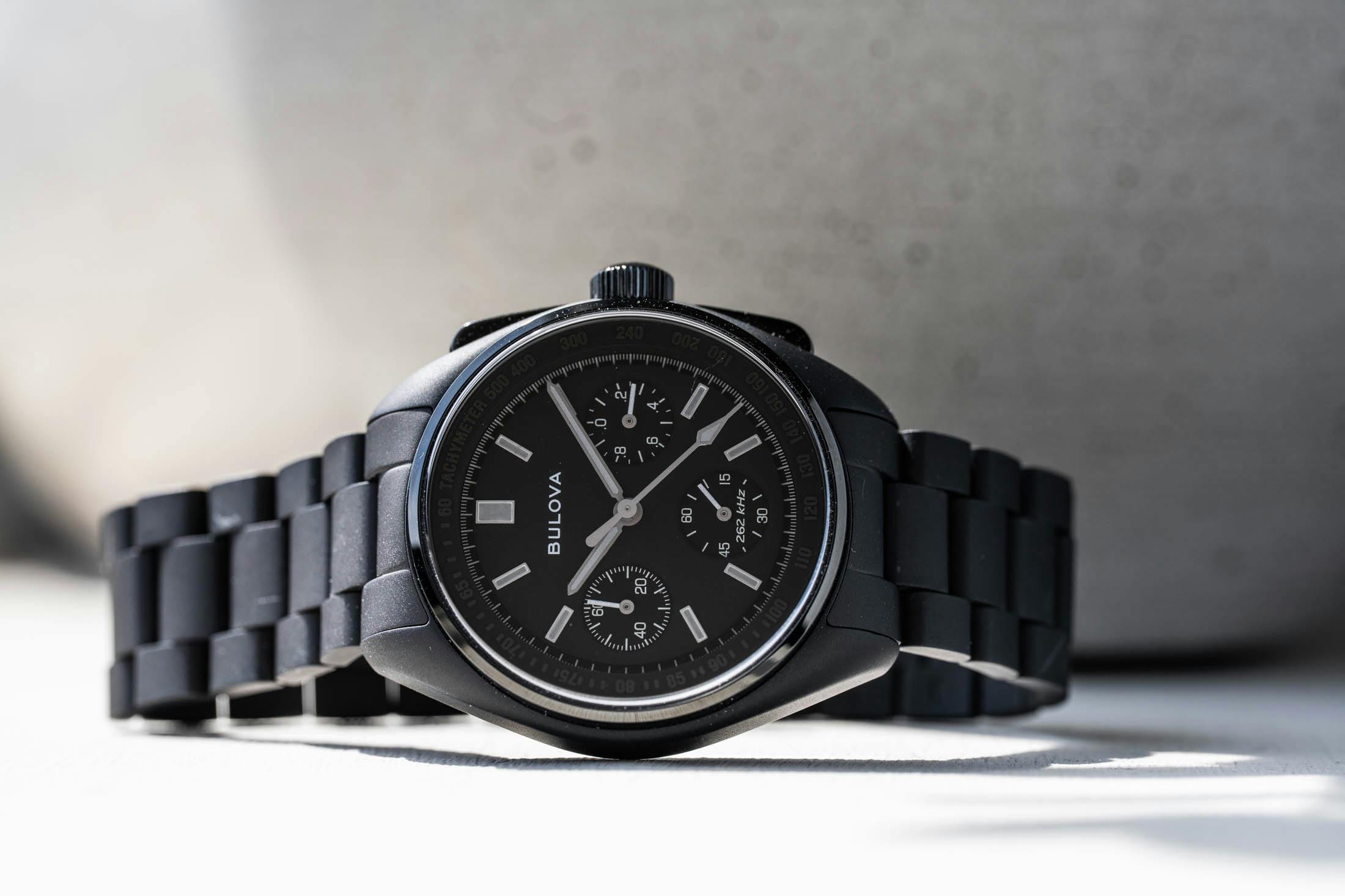 Bulova Lunar Pilot Black Hole On Side