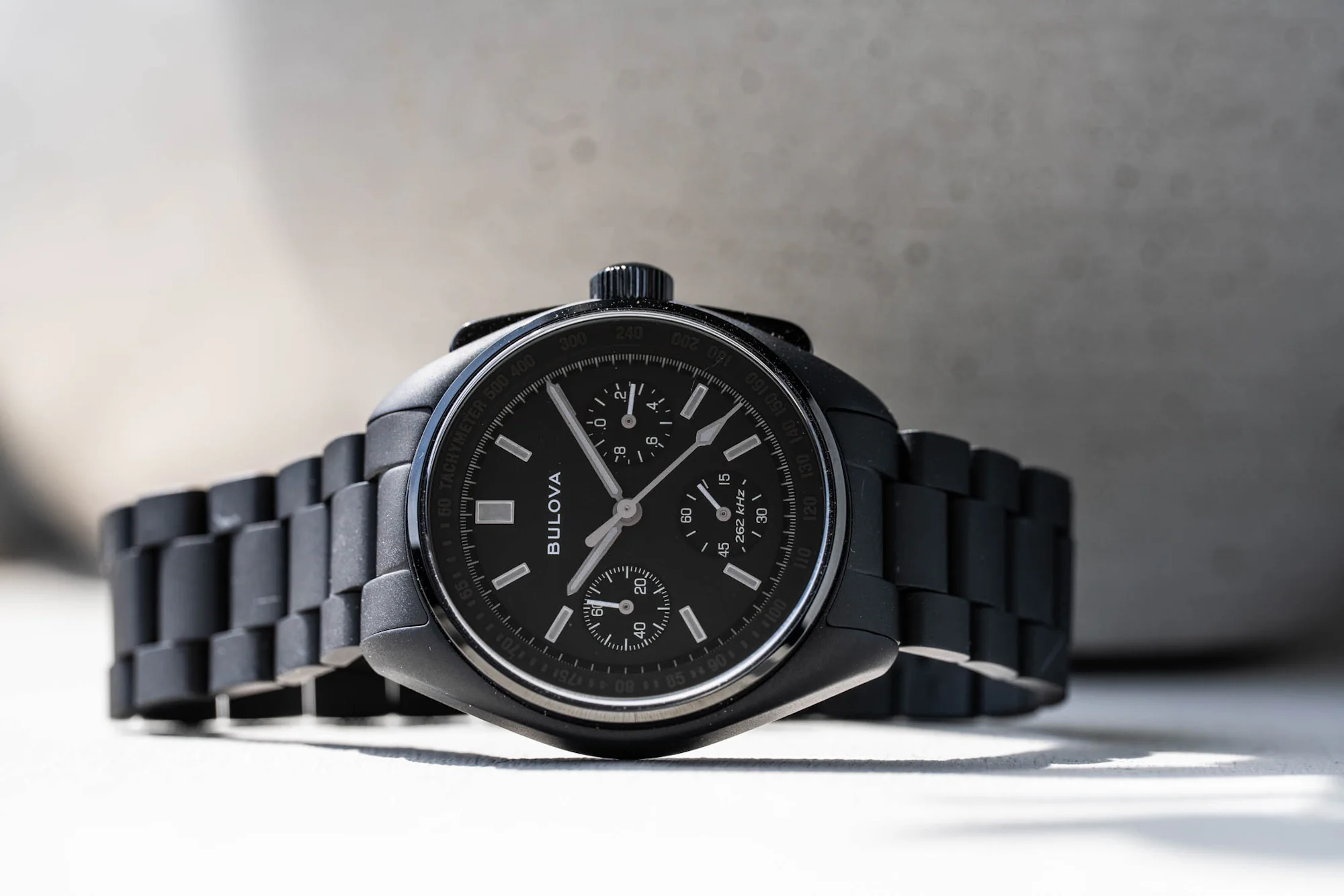 Bulova Lunar Pilot Black Hole On Side