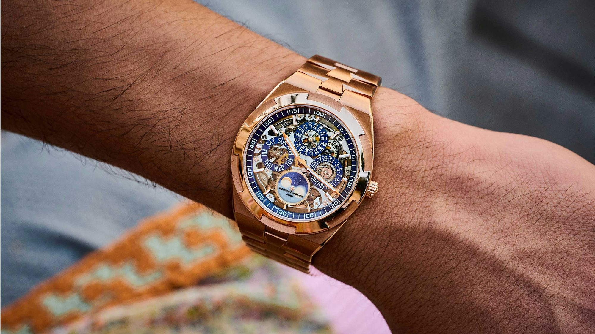 Hands-On: The New Vacheron Constantin Overseas Perpetual Calendar Ultra-Thin Skeleton In Pink Gold