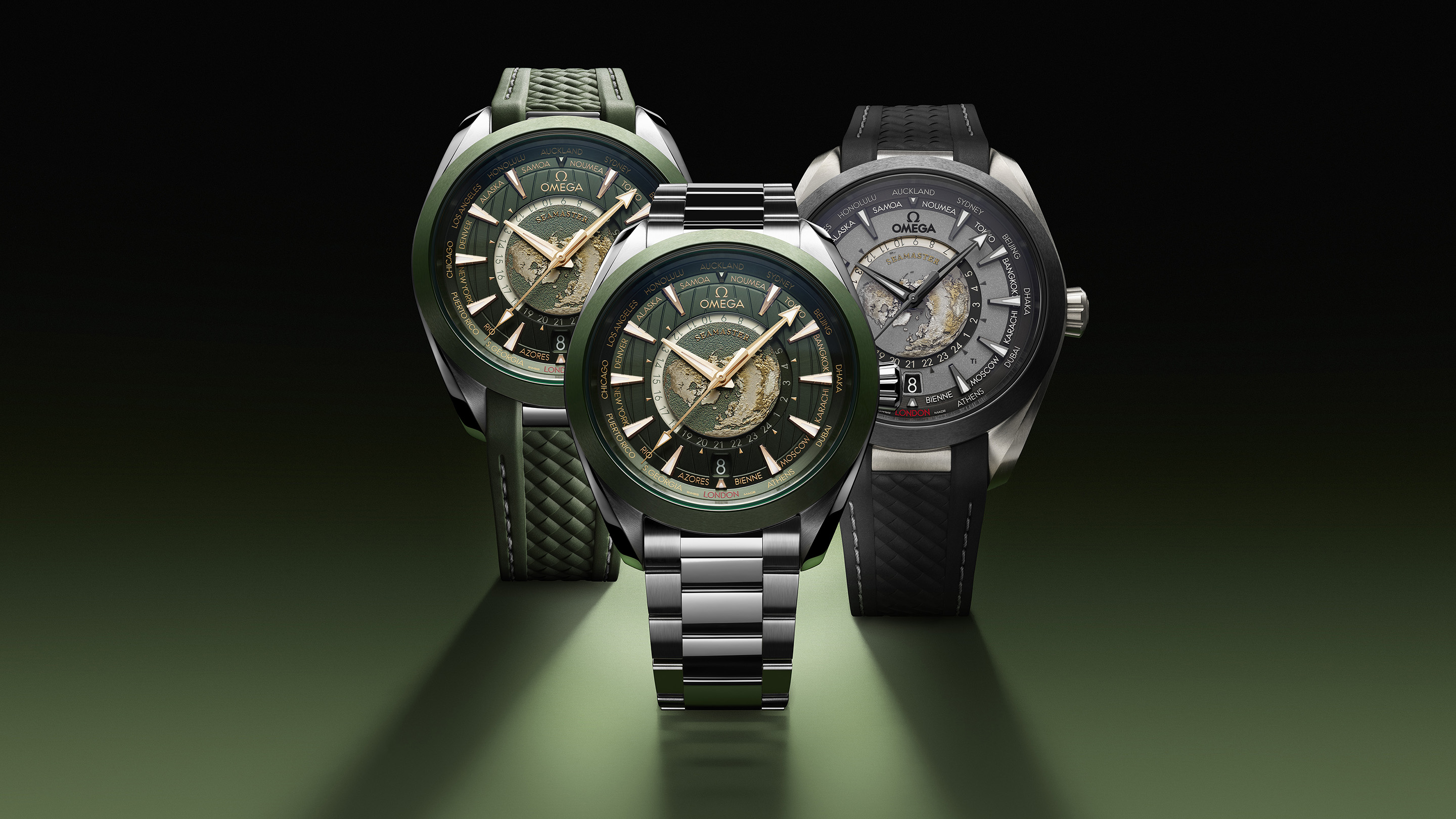 Three New Omega Worldtimers In Steel And Titanium