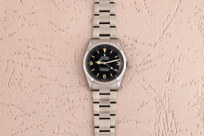 image of Rolex Explorer 1016 with matte dial.