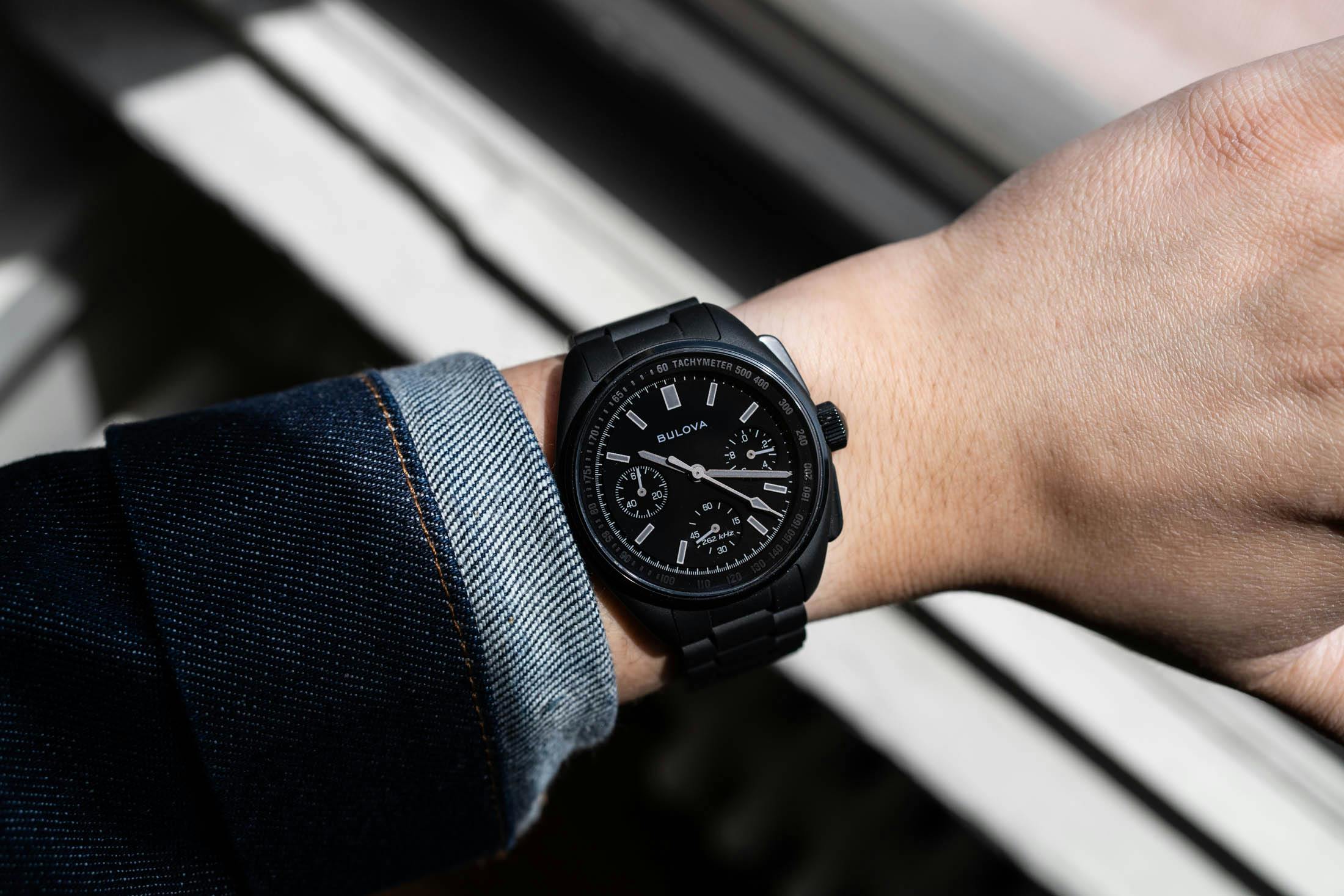 Bulova Lunar Pilot Black Hole Wristshot T2