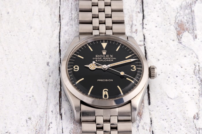 image of Rolex Explorer 1016 with matte dial.