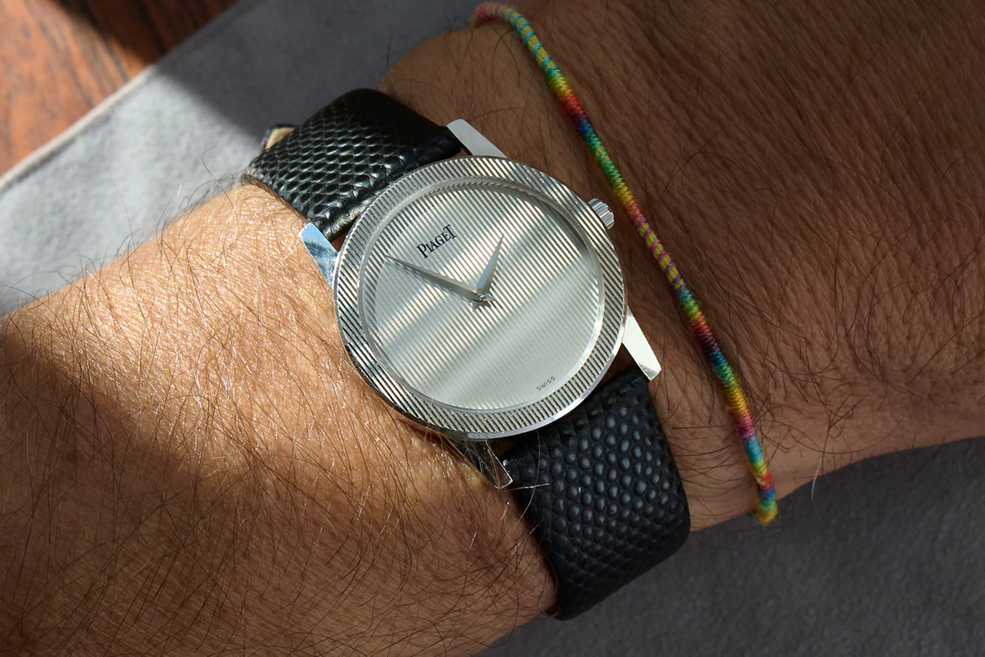 An Orvis Solunagraph, An Omega DeVille Emerald, A Lip Mach 2000 Chronograph, And A Patek Philippe Calatrava