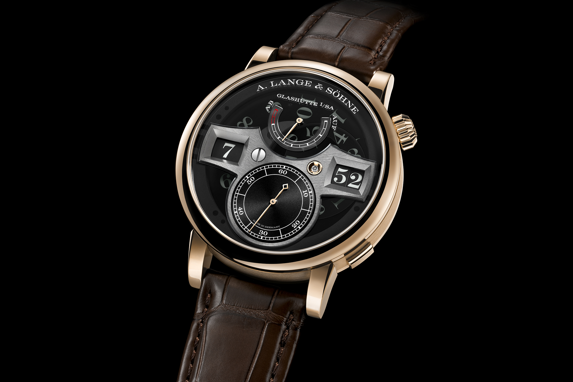 A. Lange Sohne Zeitwerk Lumen Honeygold