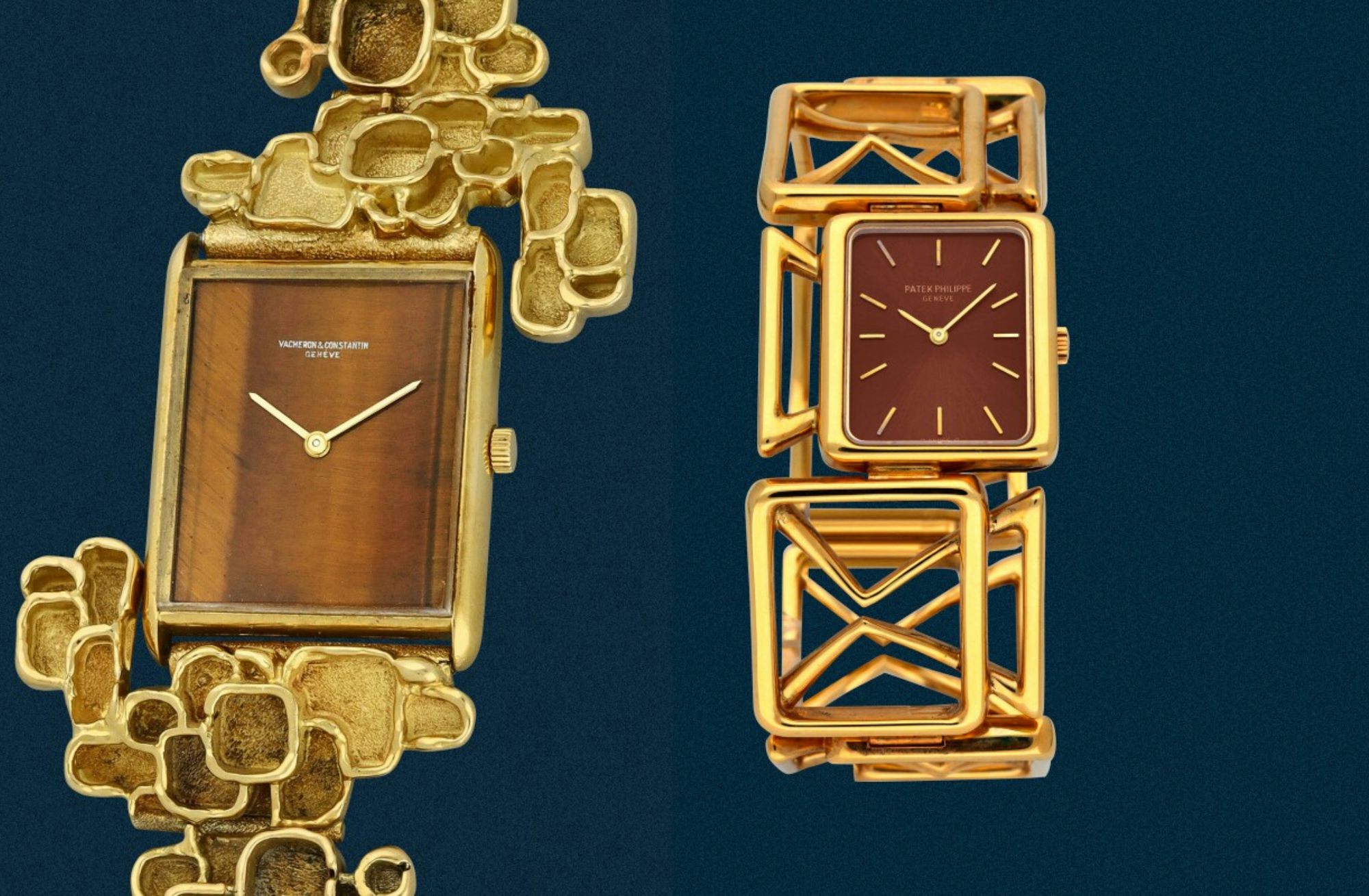 vintage patek and vacheron bracelet watches