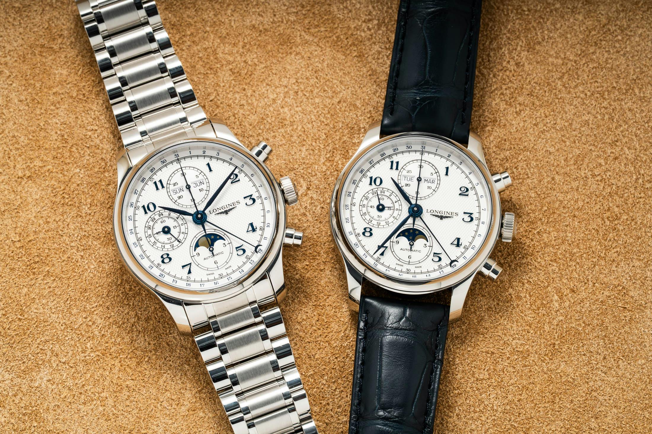 Longines Master Collection Moonphase Chrono Bracelet And Strap Shot