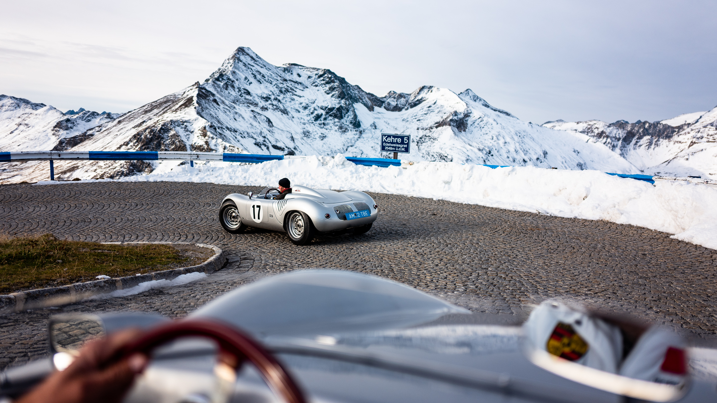 Vintage Porsche 550 and 718 RSK On The Grossglockner