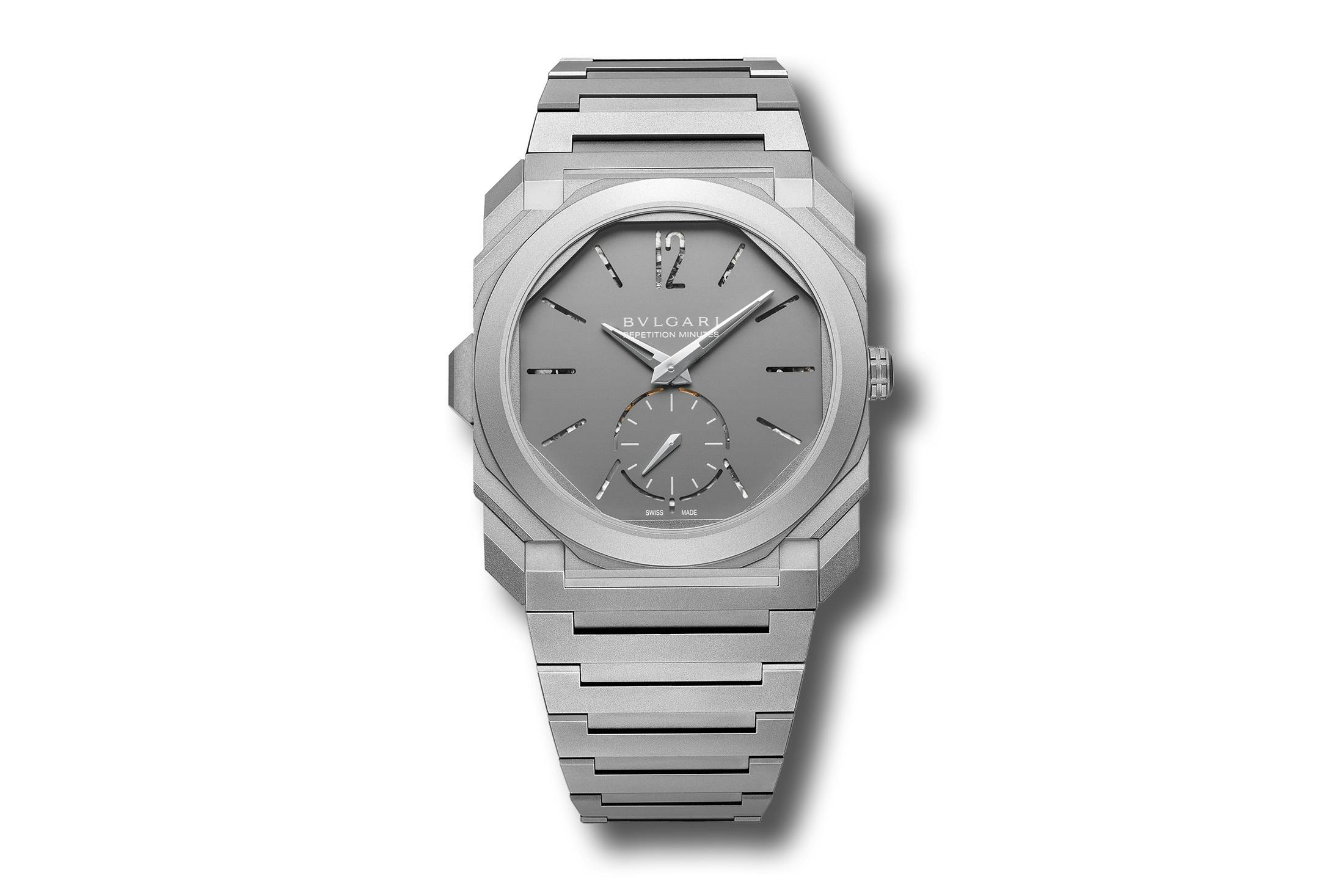 Front view of Bulgari Octo Finissimo Minute Repeater 37 reference 104250
