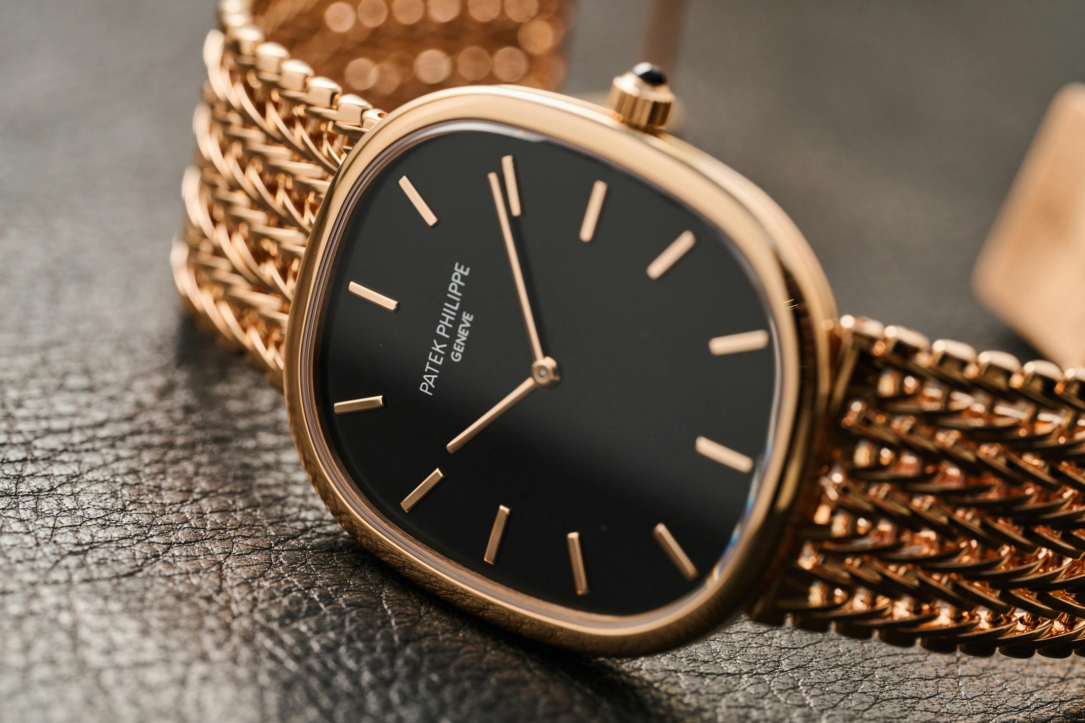 Patek Golden Ellipse on bracelet 