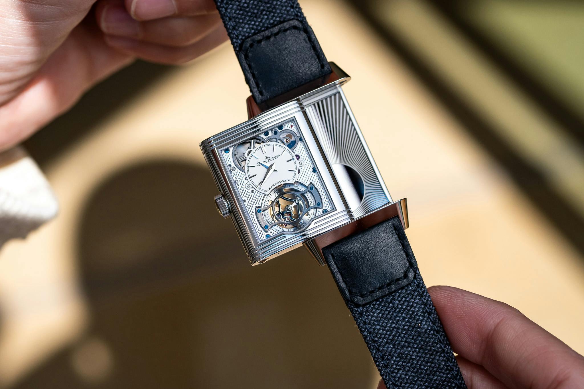 jaeger-lecoultre reverso tourbillon stainless steel