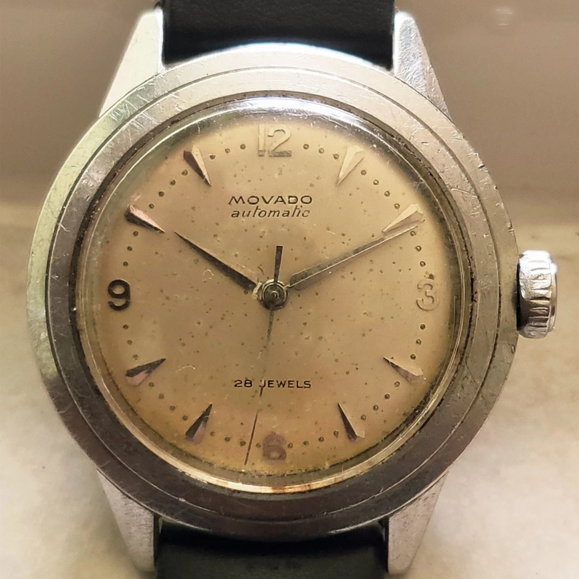 A 1950s steel Movado
