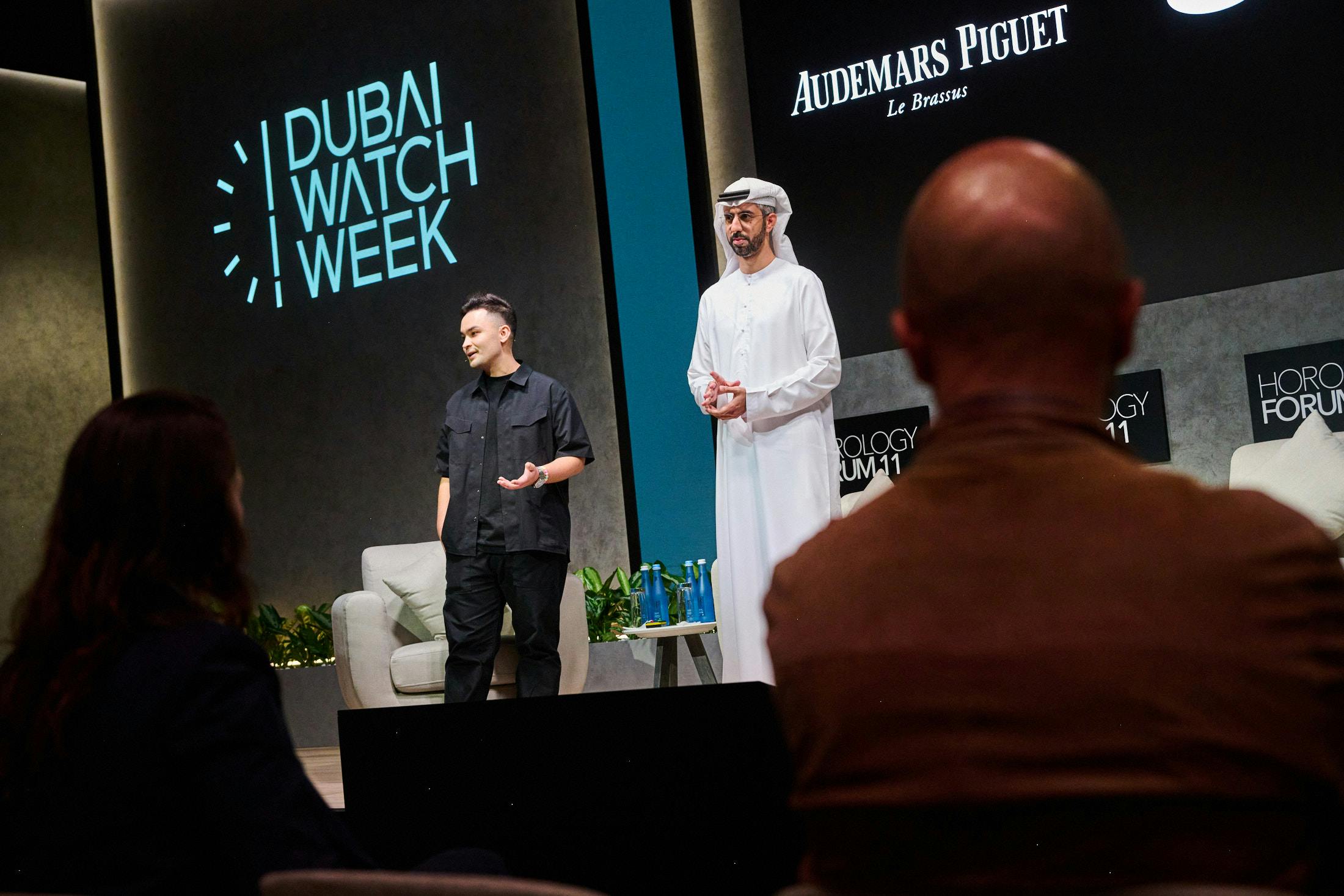 Austen Chu, CEO of Wristcheck, and Omar Sultan Al Olama