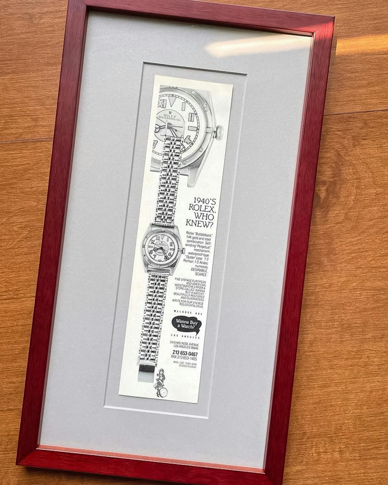 rolex bubbleback ad