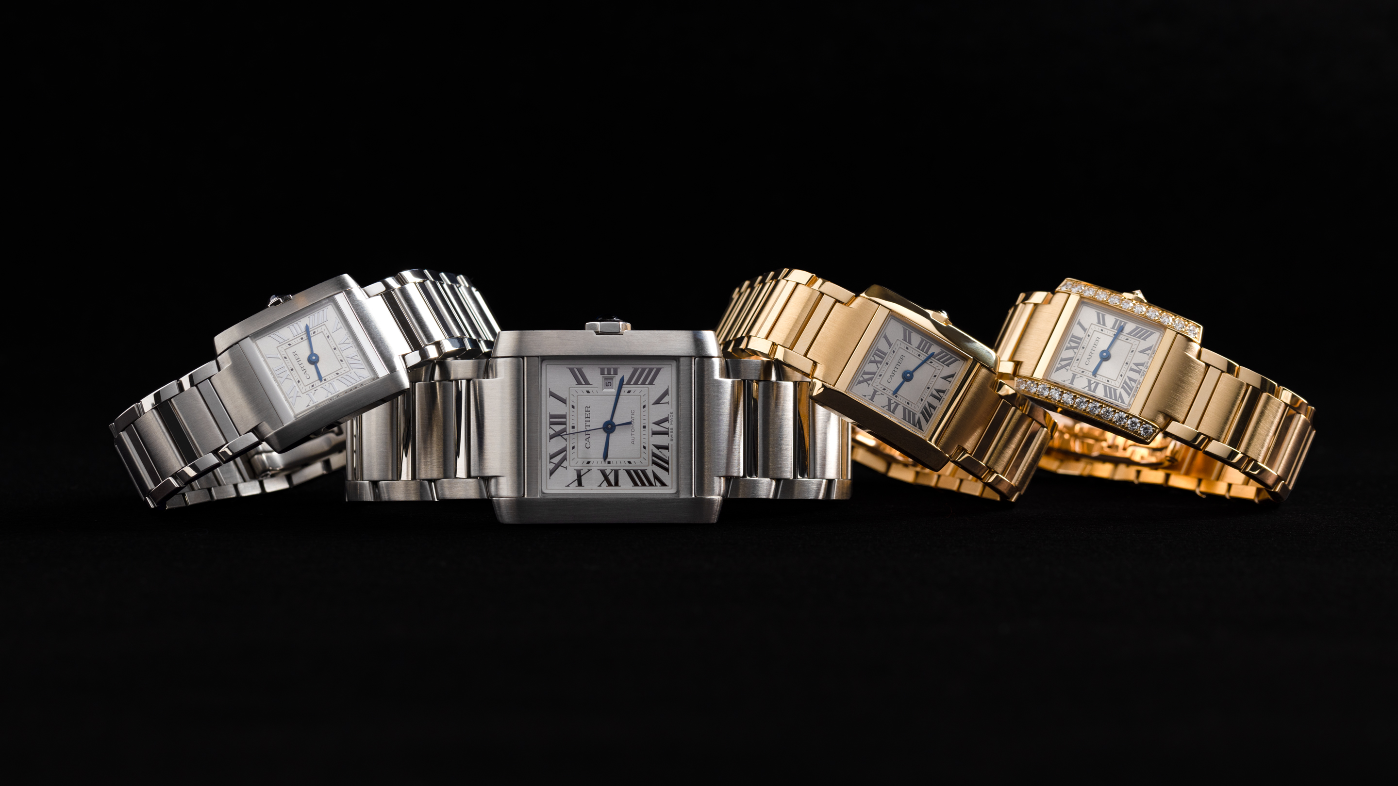 Cartier tank hot sale two tone