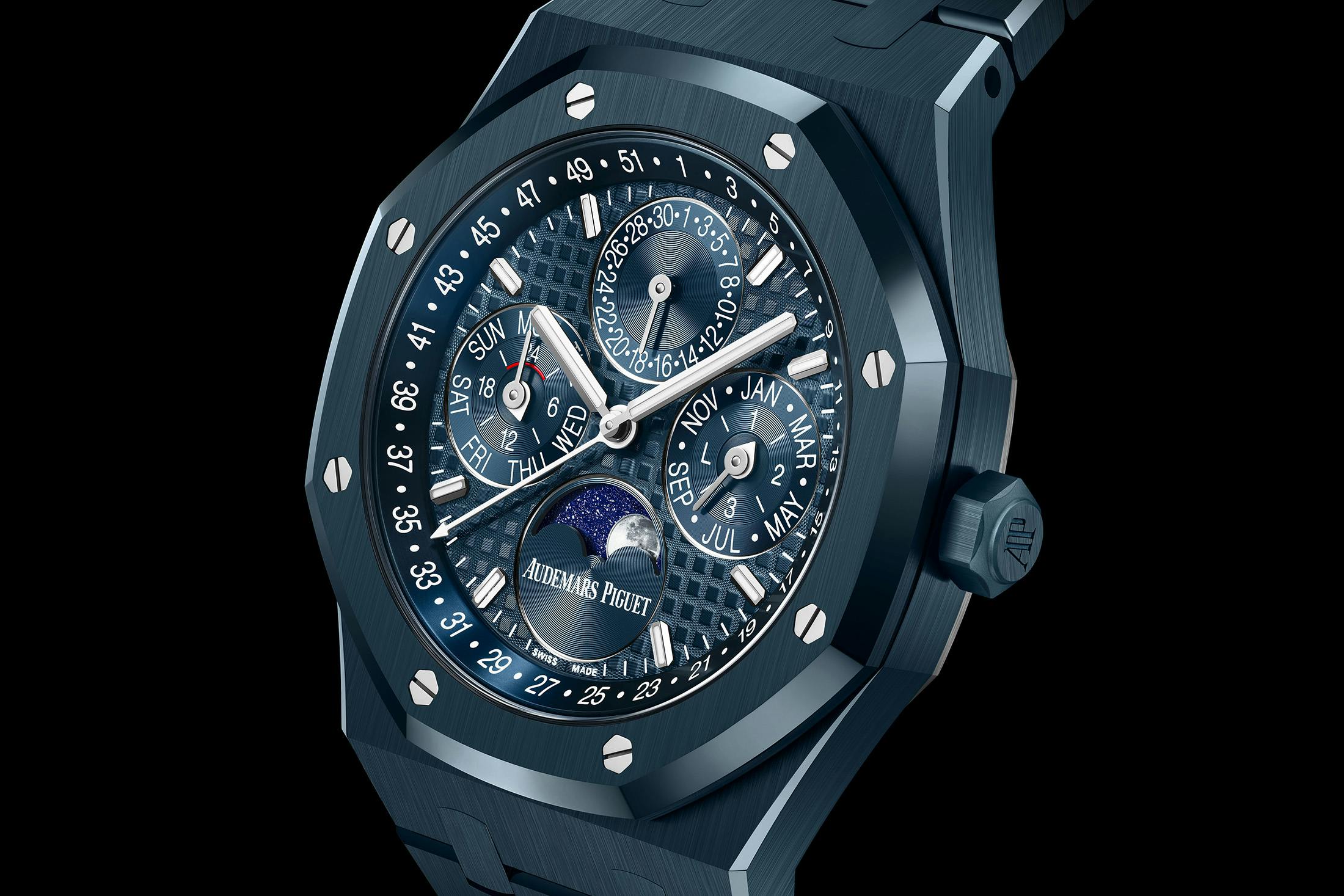 Royal Oak QP Blue Ceramic