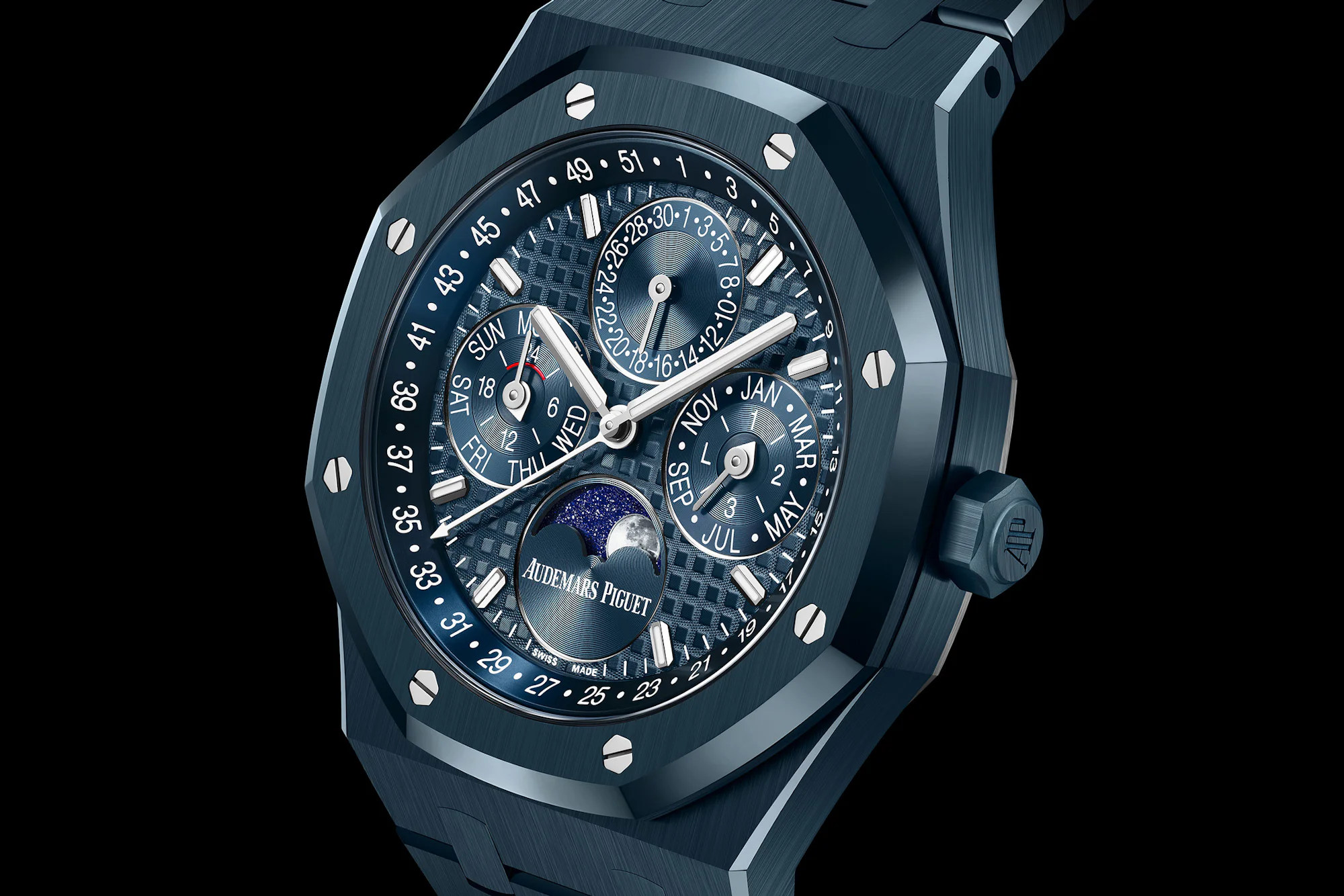 Royal Oak QP Blue Ceramic
