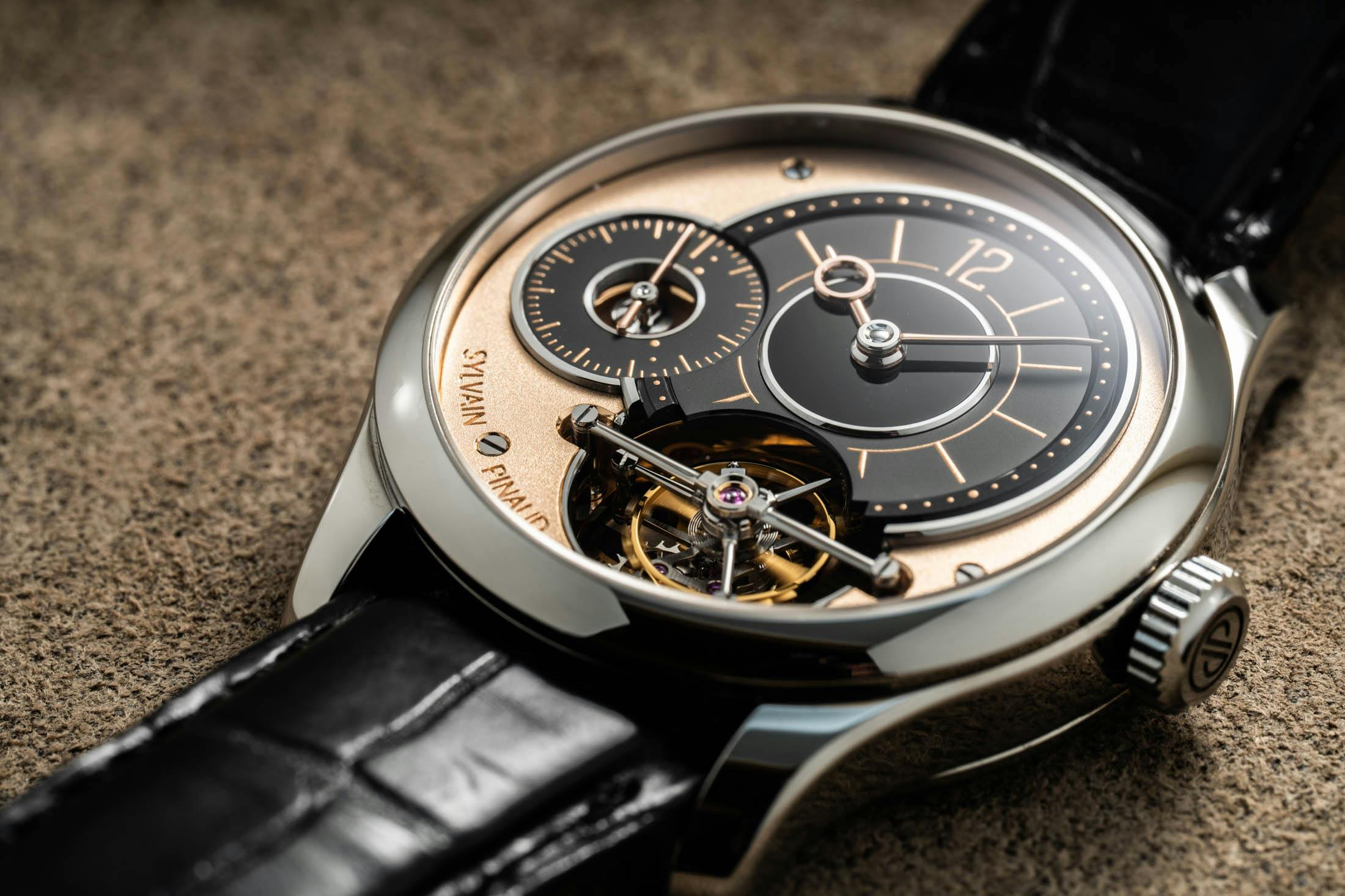 Sylvain Pinaud Tourbillon Slanted Dial View