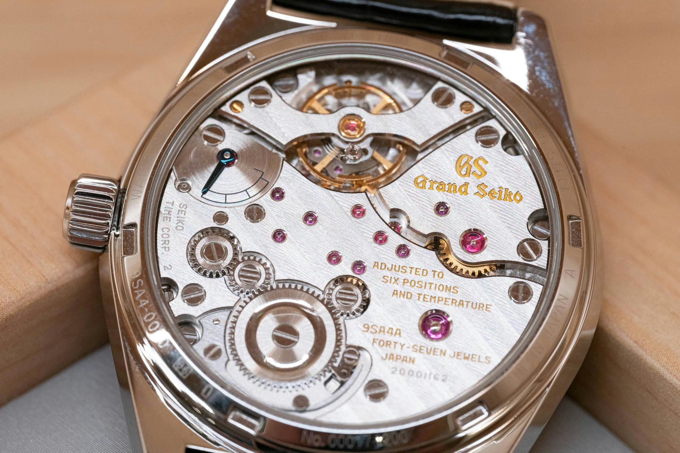 caseback of the watch
