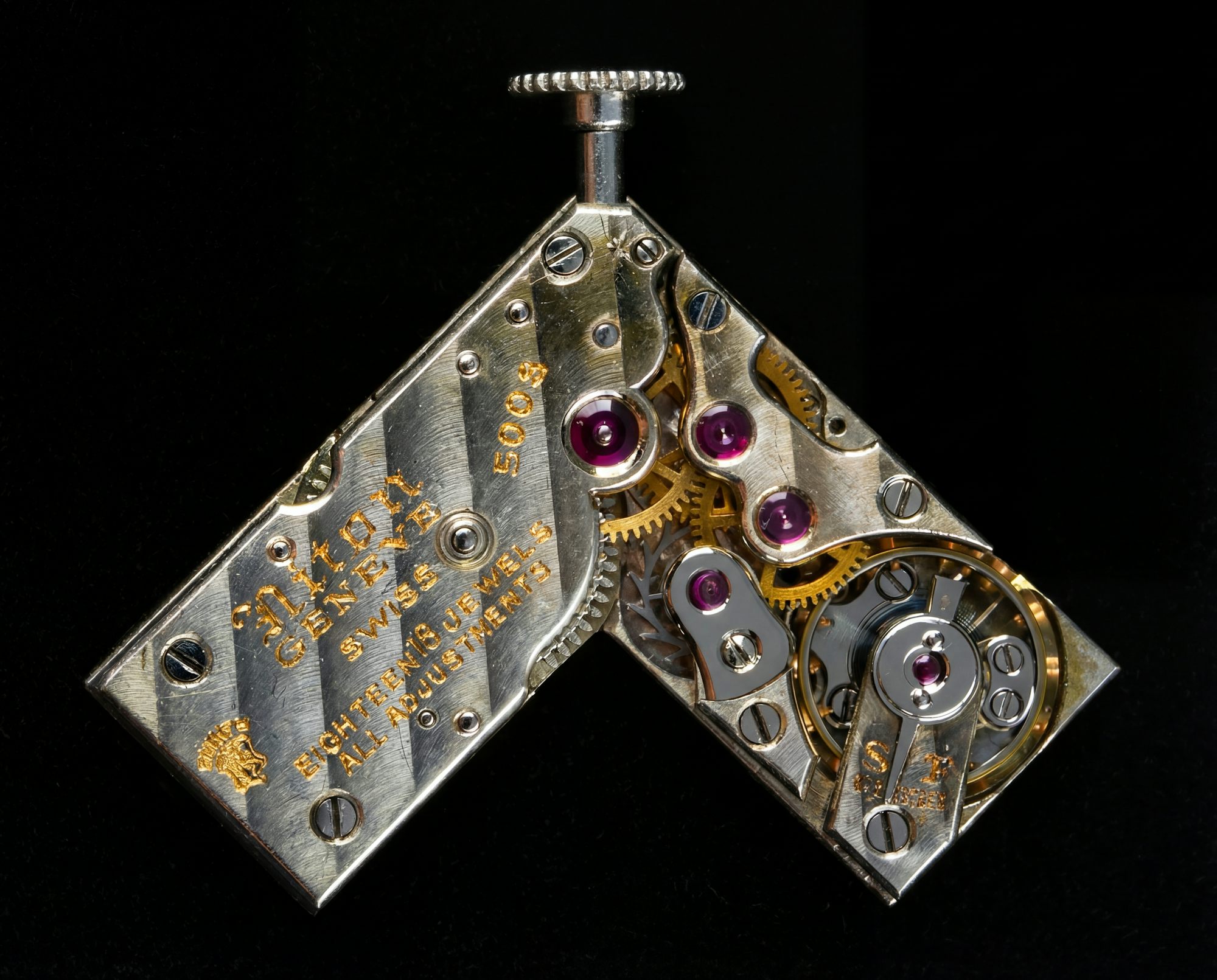 A Niton V-shaped movement. Courtesy Musee d'Art et d'Histoire de Genève