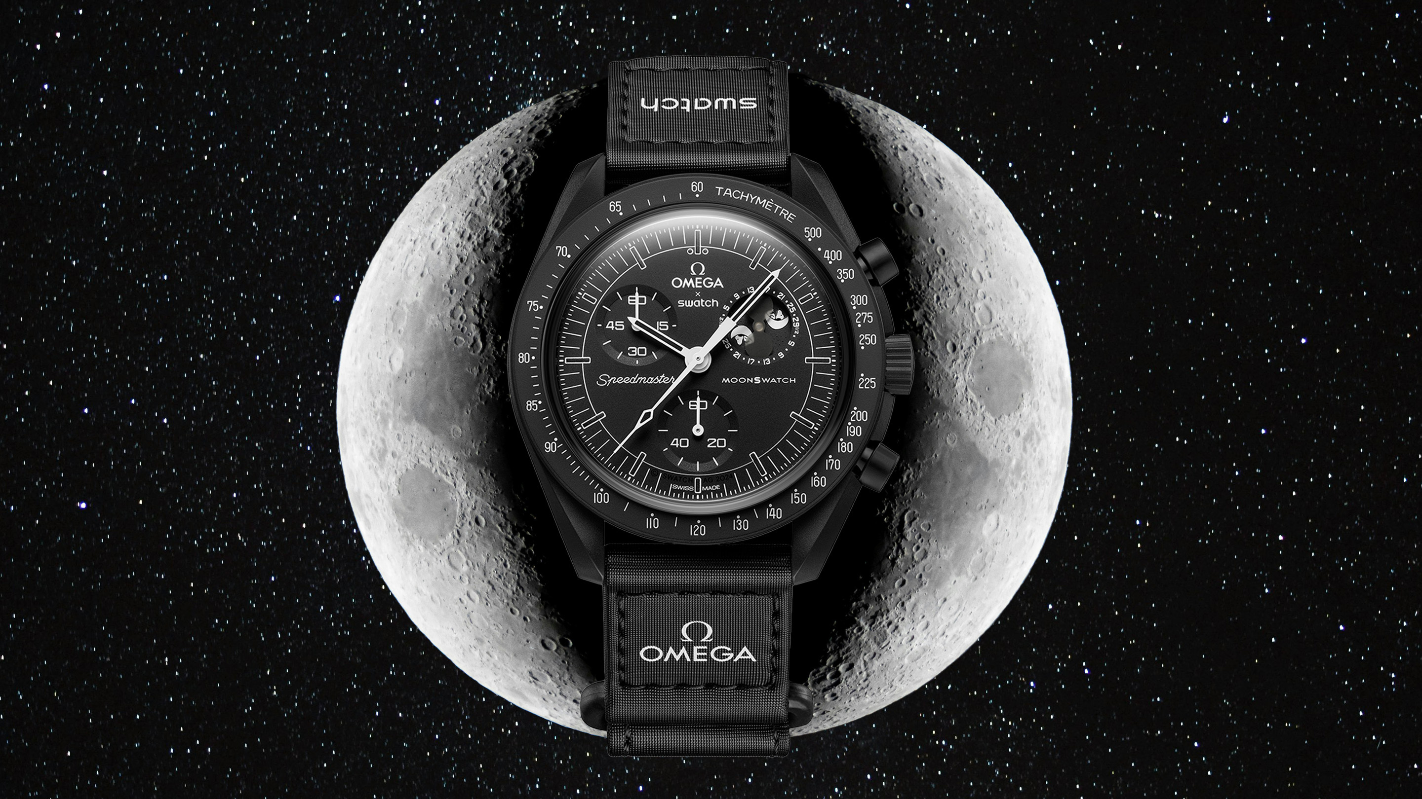 Snoopy x OMEGA x Swatch BIOCERAMIC BLACK 高級品市場 - 時計