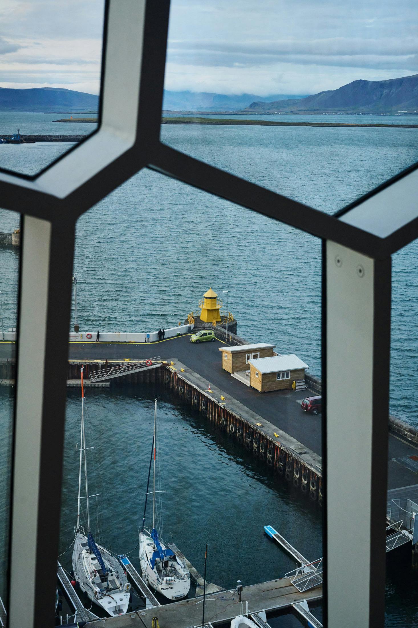 View from the Harpa conference hall and convention center